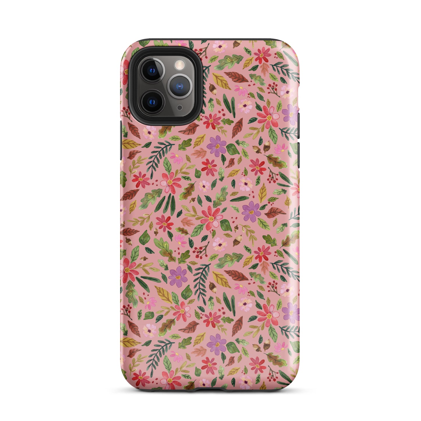 Tough Case for iPhone® - Pink Autumn Florals