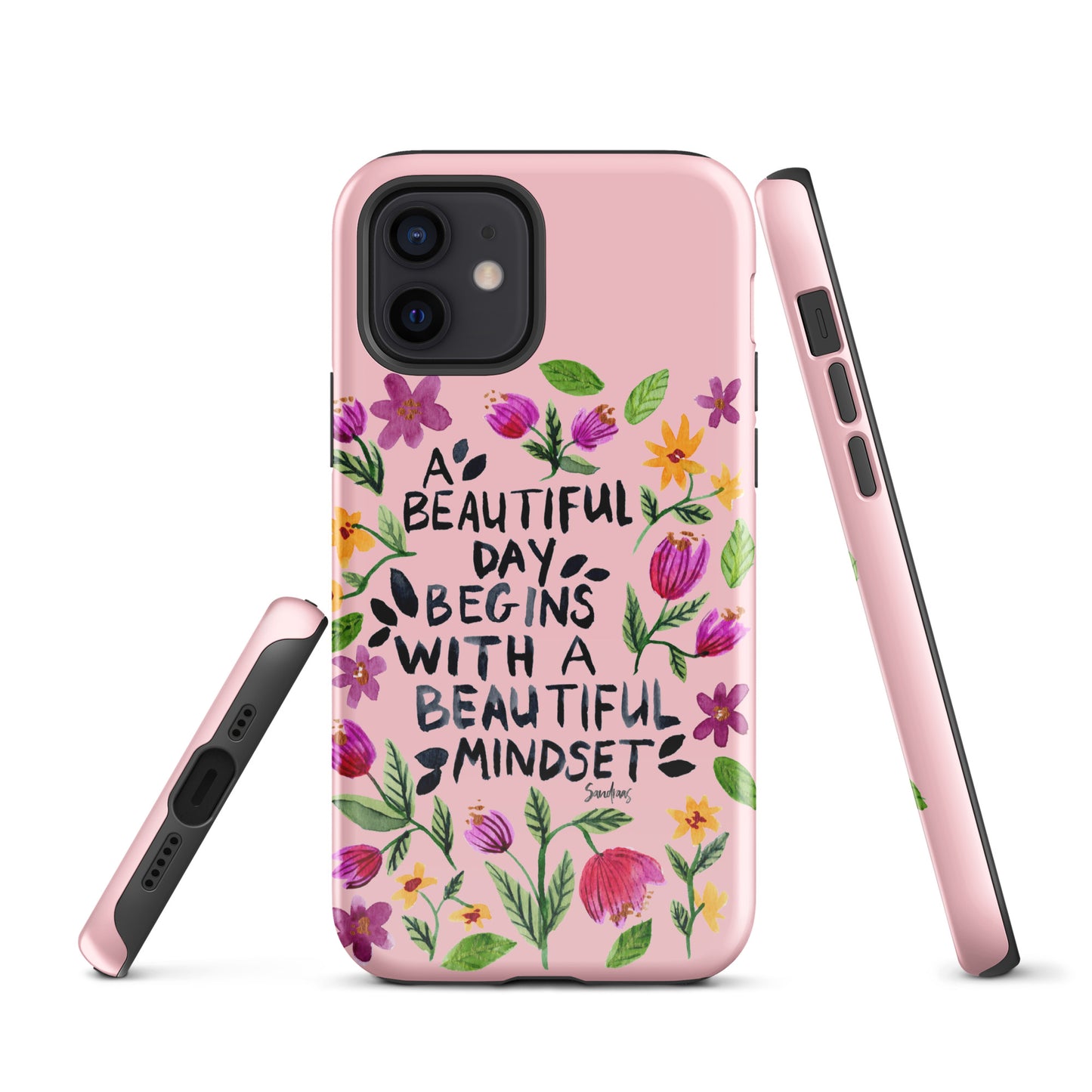 Tough Case for iPhone® - Beautiful mindset - Pink