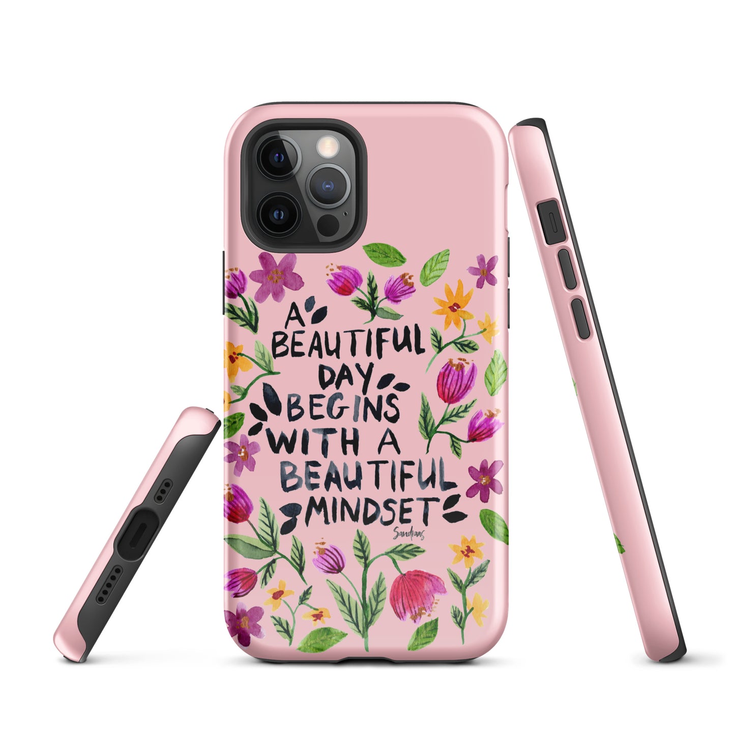 Tough Case for iPhone® - Beautiful mindset - Pink