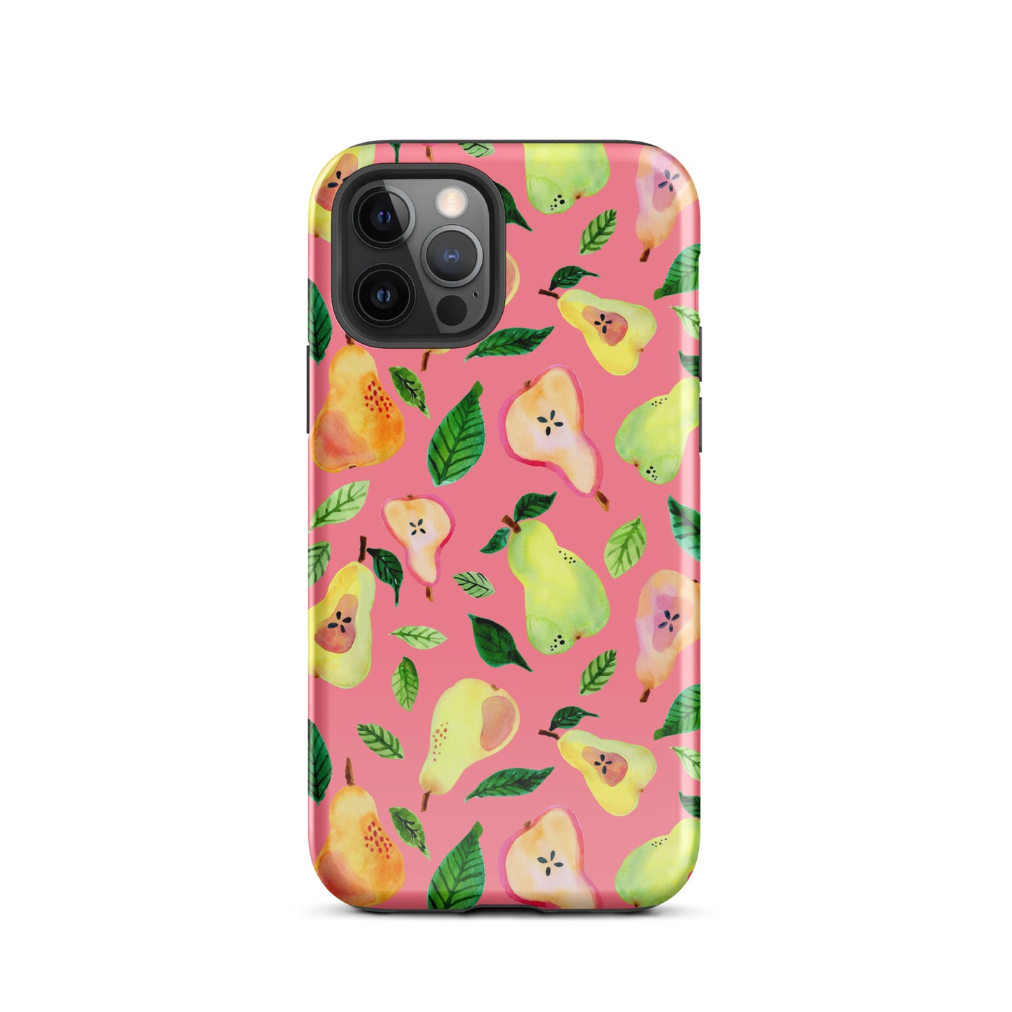 Tough Case for iPhone® - Pink - Watercolor Pears