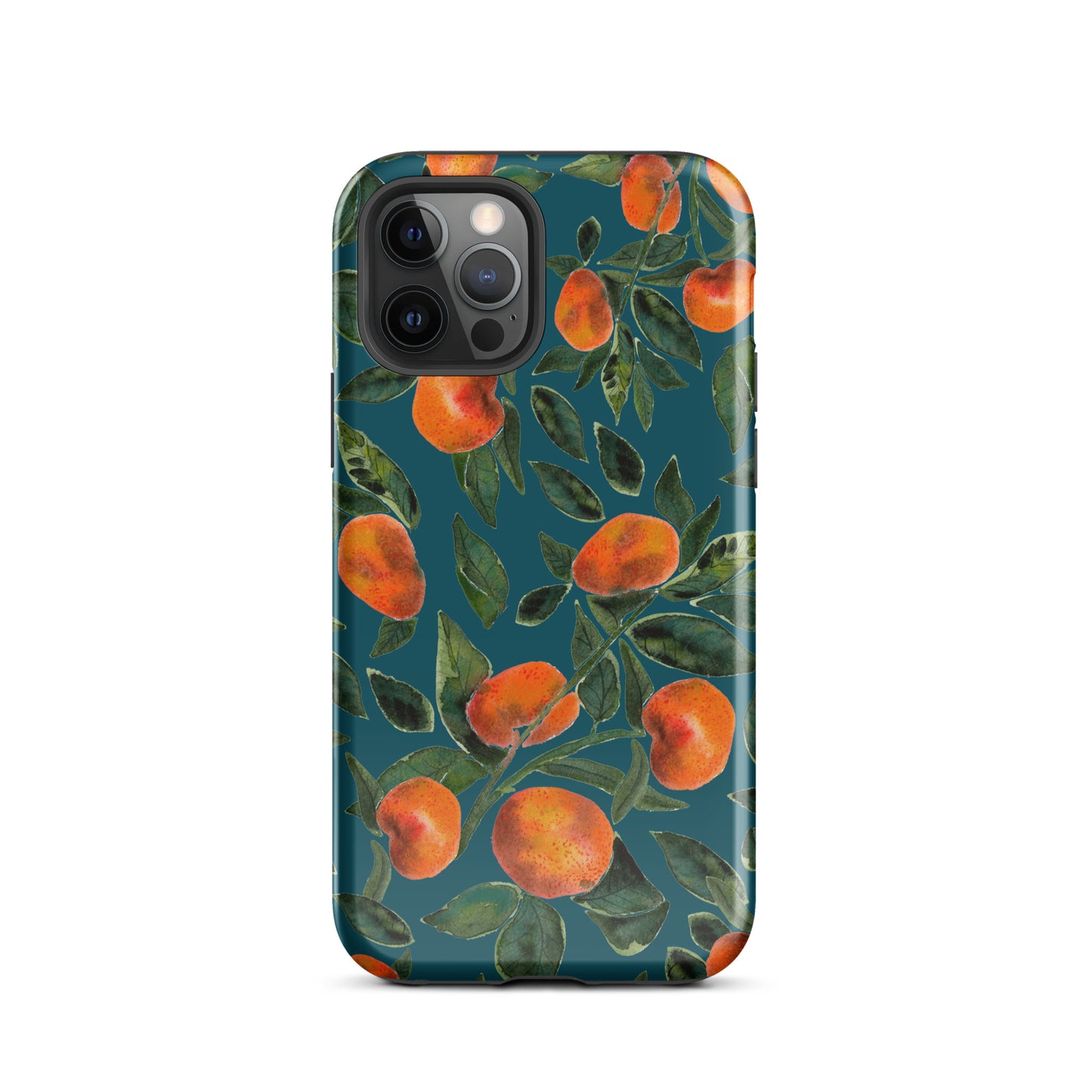 Tough Case for iPhone® - Dark blue - Tangerines