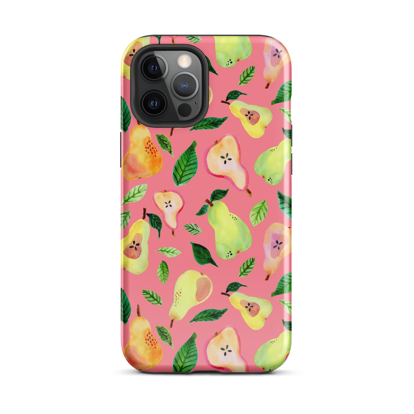 Tough Case for iPhone® - Pink - Watercolor Pears