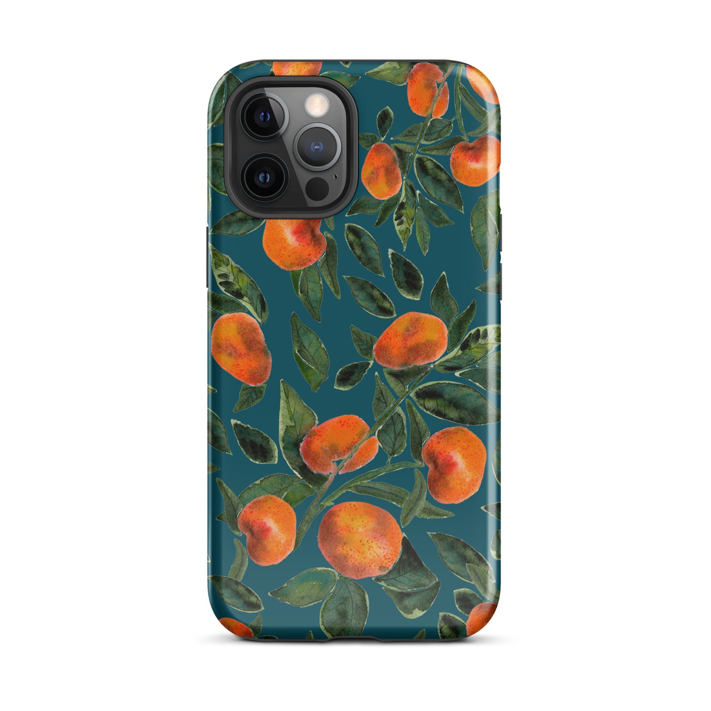 Tough Case for iPhone® - Dark blue - Tangerines