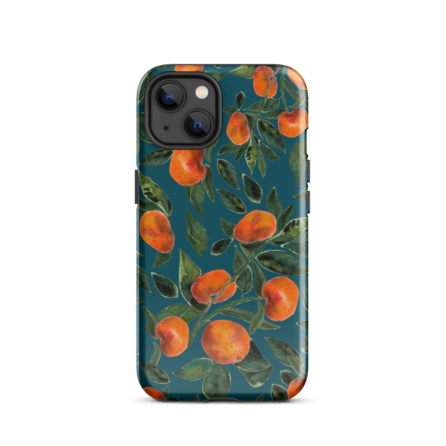 Tough Case for iPhone® - Dark blue - Tangerines