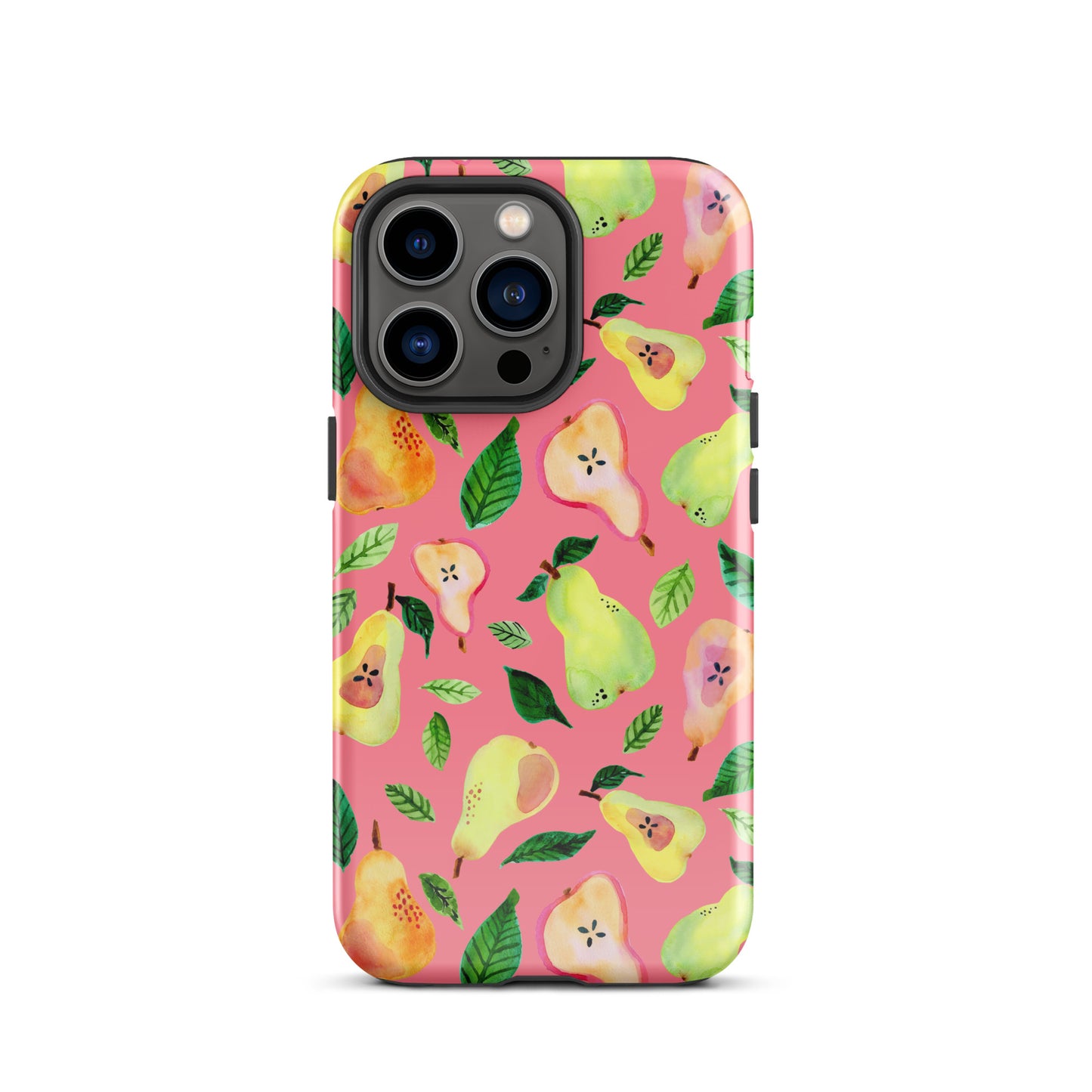 Tough Case for iPhone® - Pink - Watercolor Pears