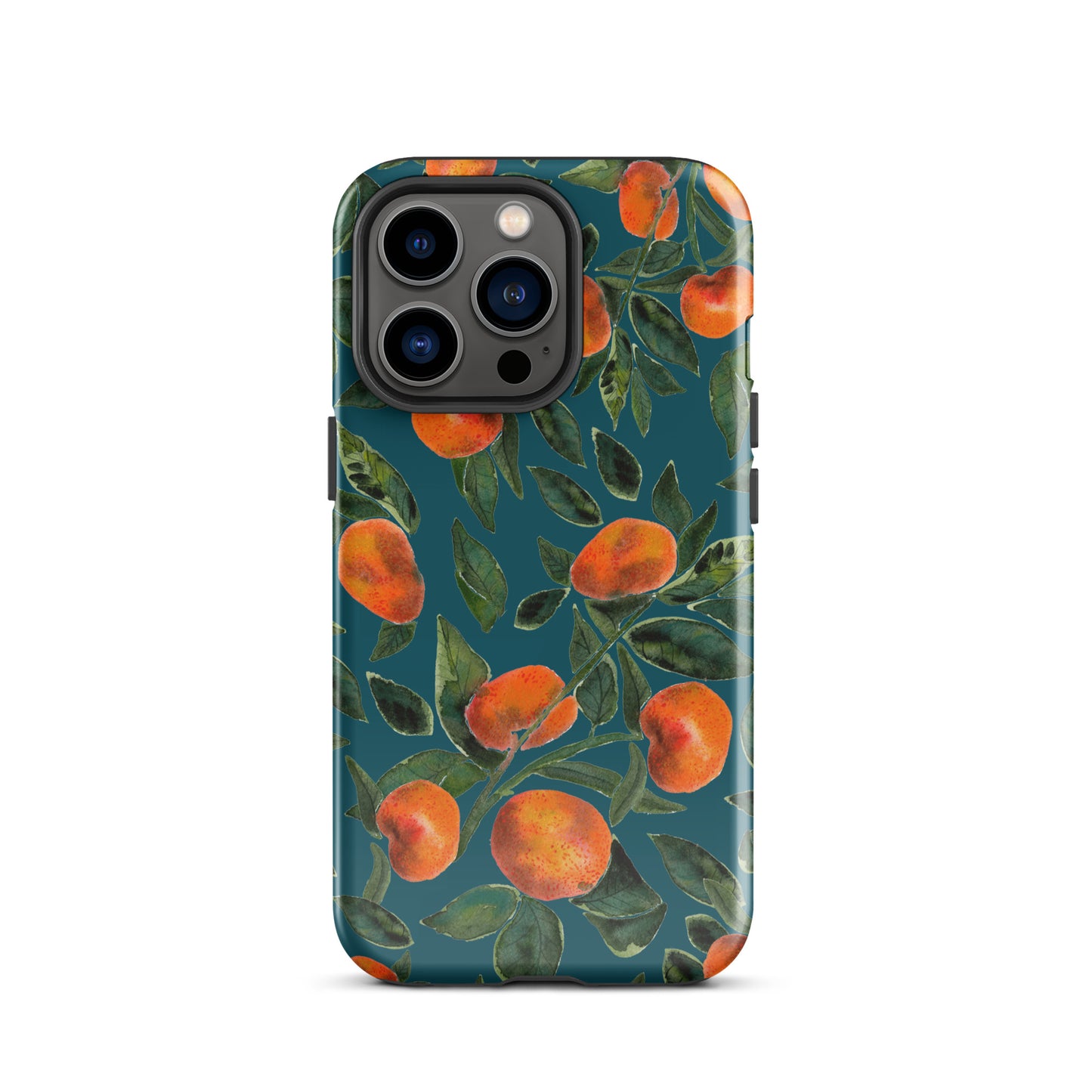 Tough Case for iPhone® - Dark blue - Tangerines