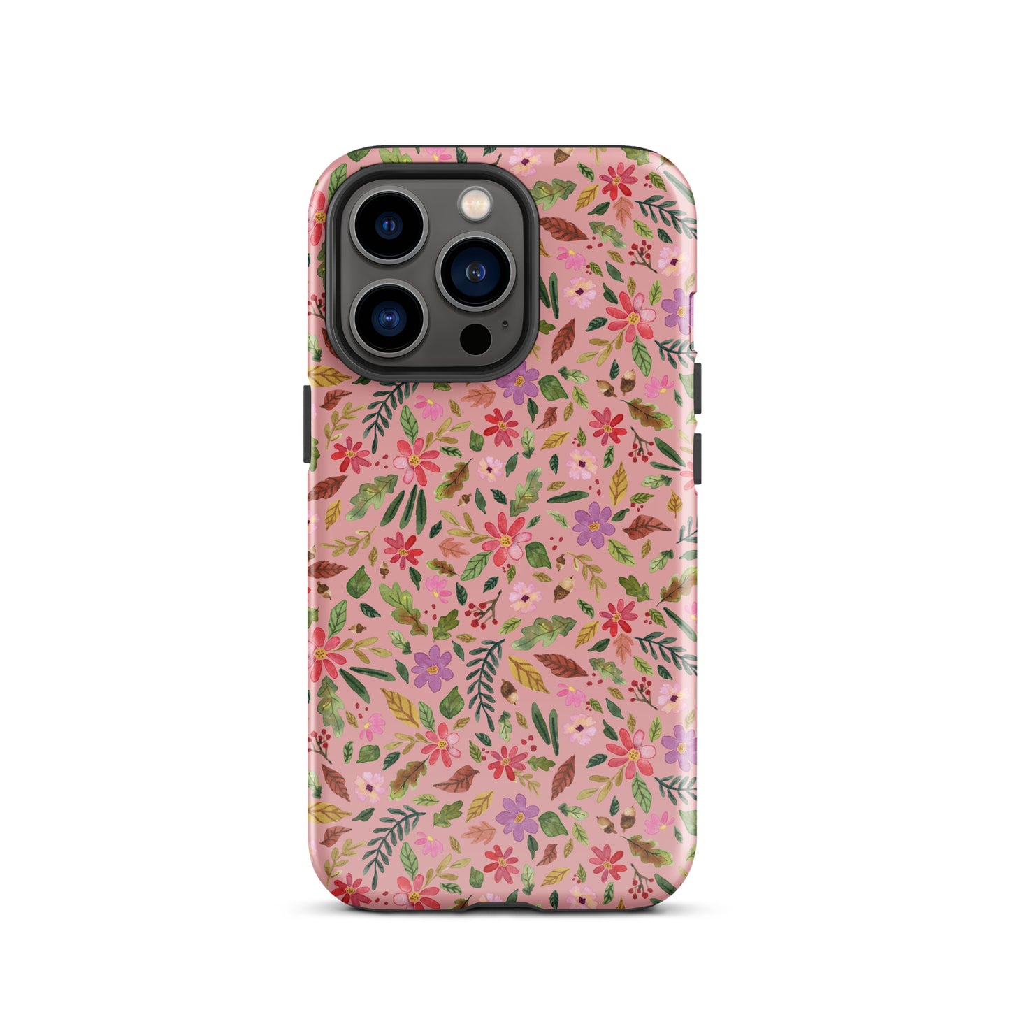 Tough Case for iPhone® - Pink Autumn Florals