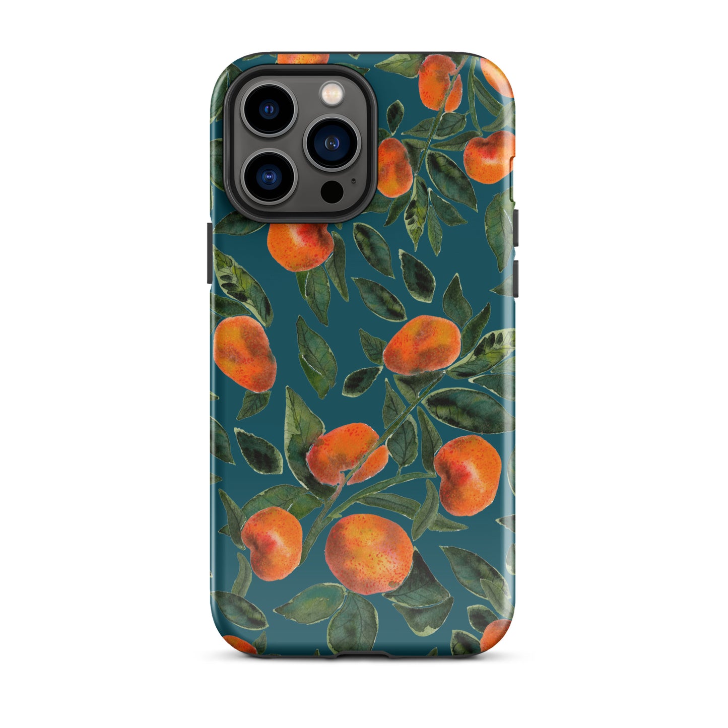 Tough Case for iPhone® - Dark blue - Tangerines