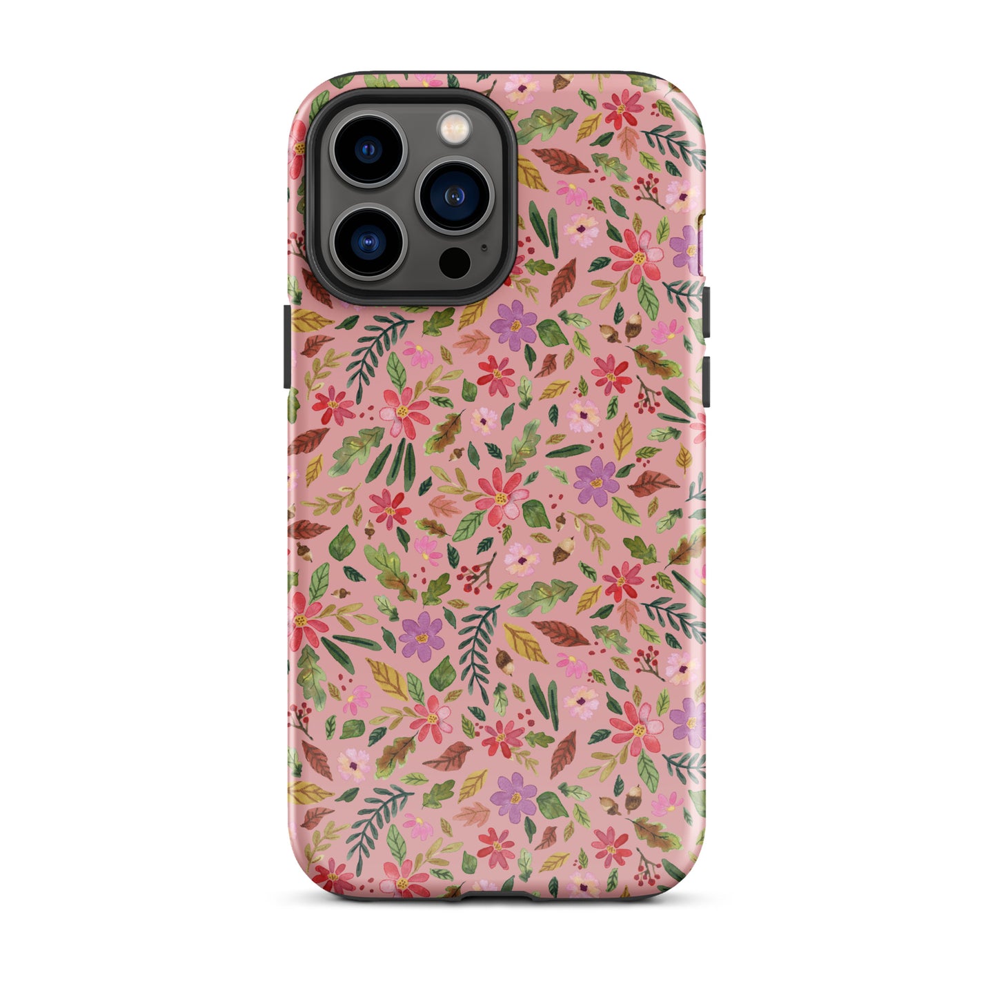 Tough Case for iPhone® - Pink Autumn Florals