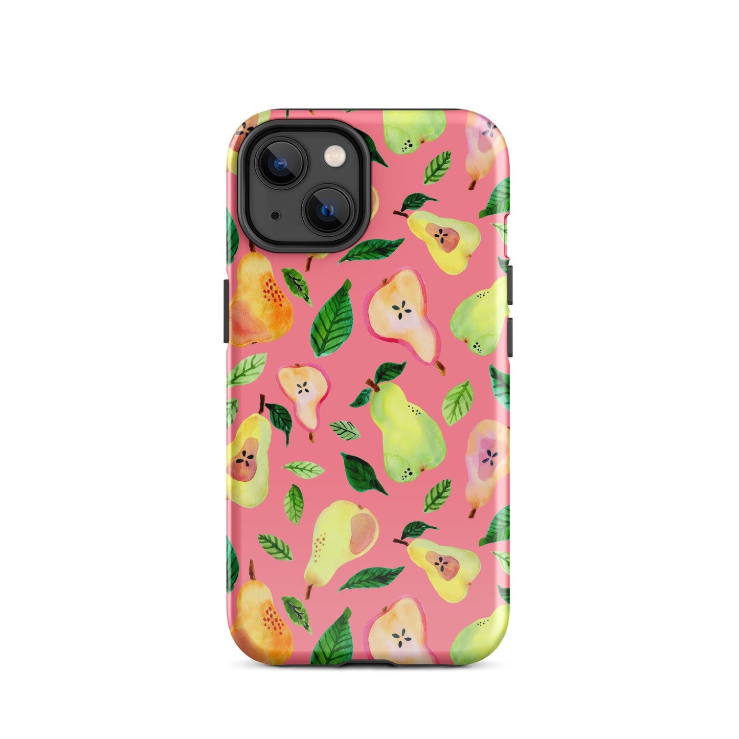 Tough Case for iPhone® - Pink - Watercolor Pears