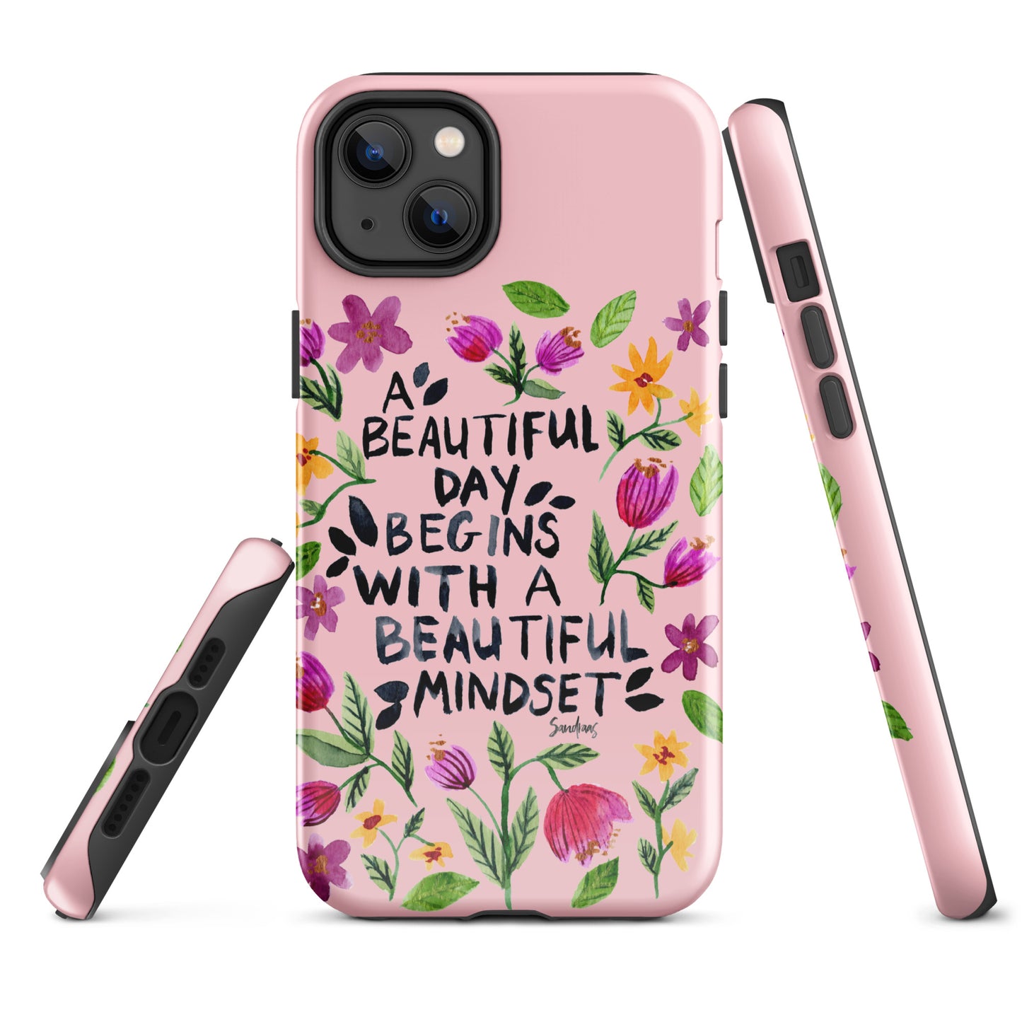 Tough Case for iPhone® - Beautiful mindset - Pink