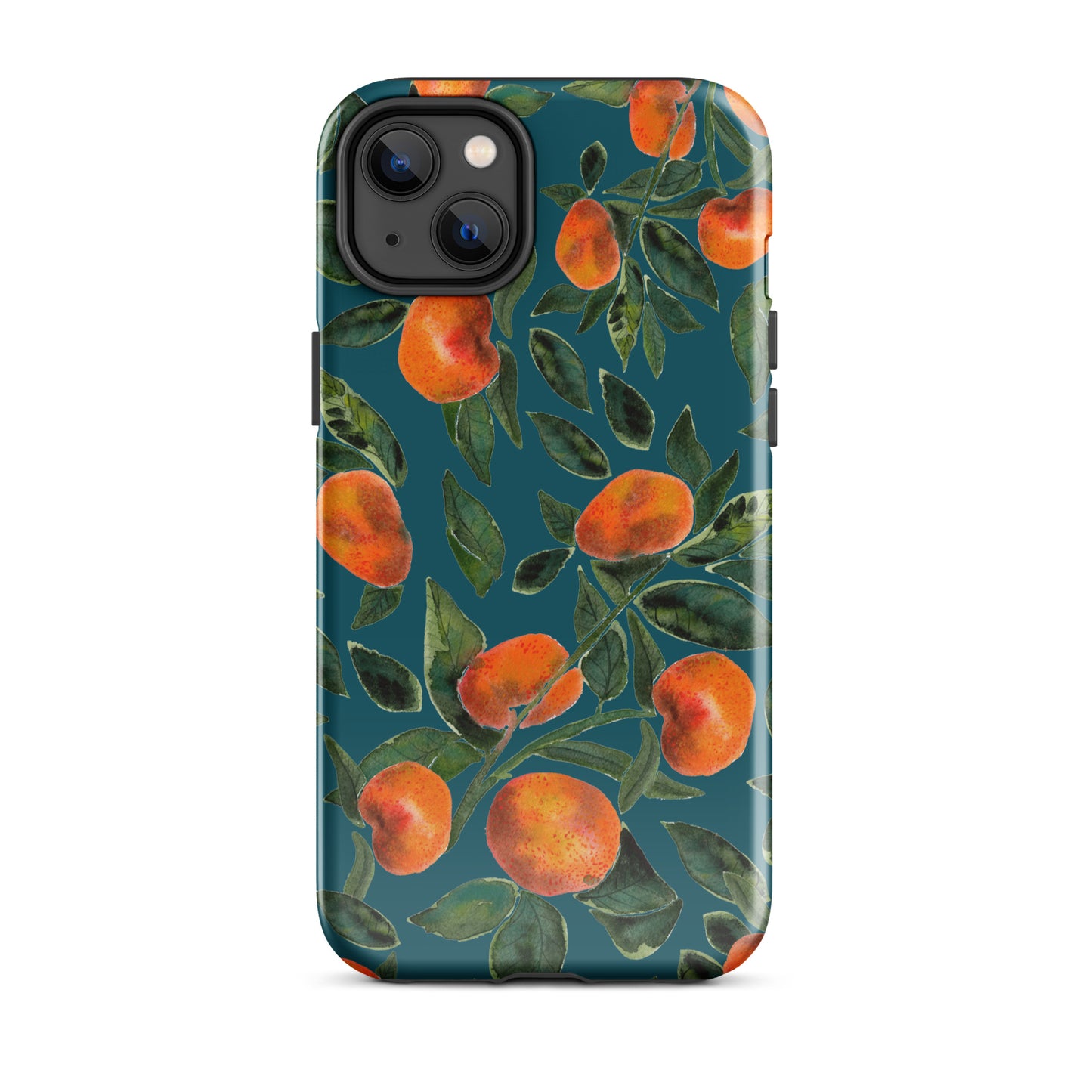 Tough Case for iPhone® - Dark blue - Tangerines