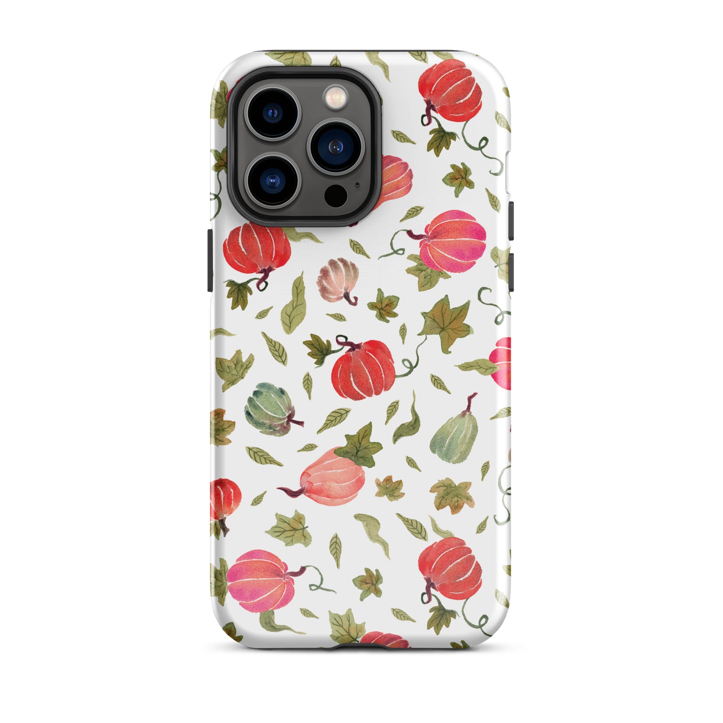 Tough Case for iPhone® - White Pink Pumpkins