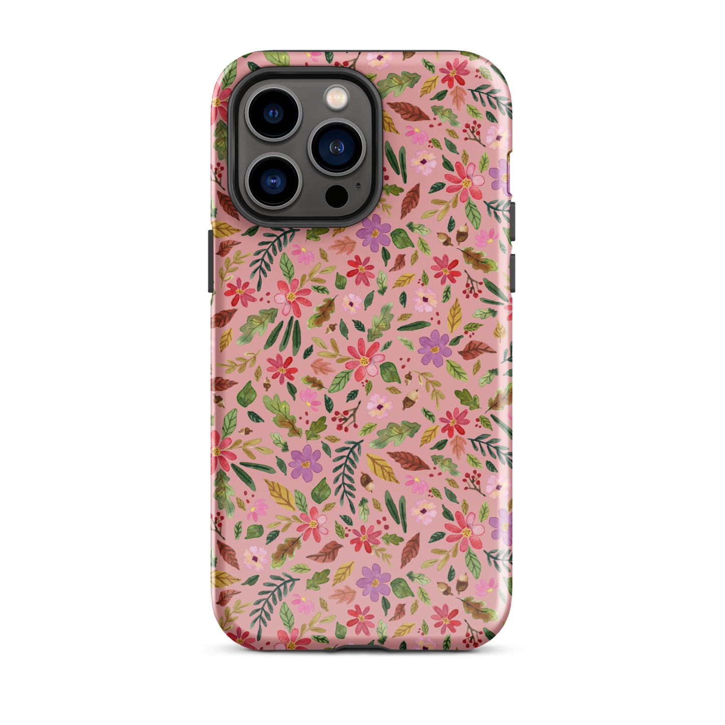 Tough Case for iPhone® - Pink Autumn Florals