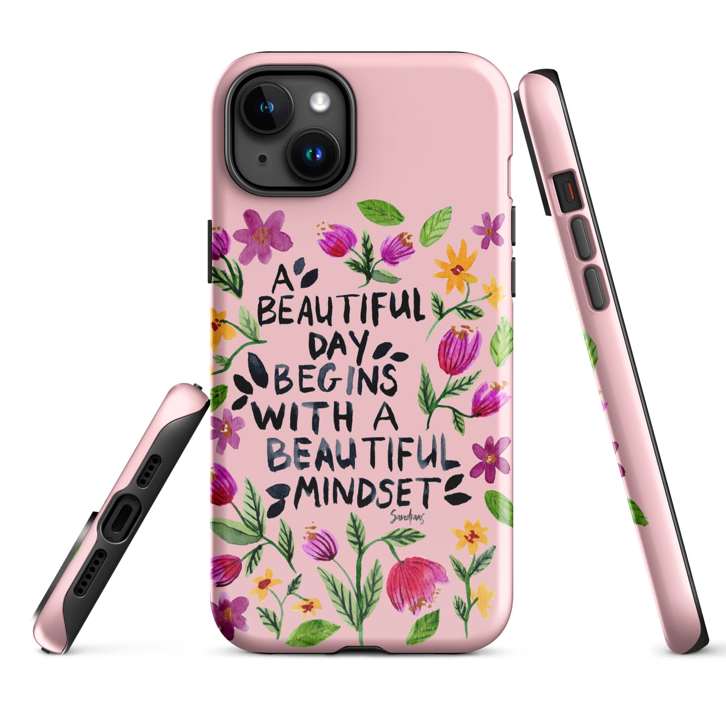 Tough Case for iPhone® - Beautiful mindset - Pink