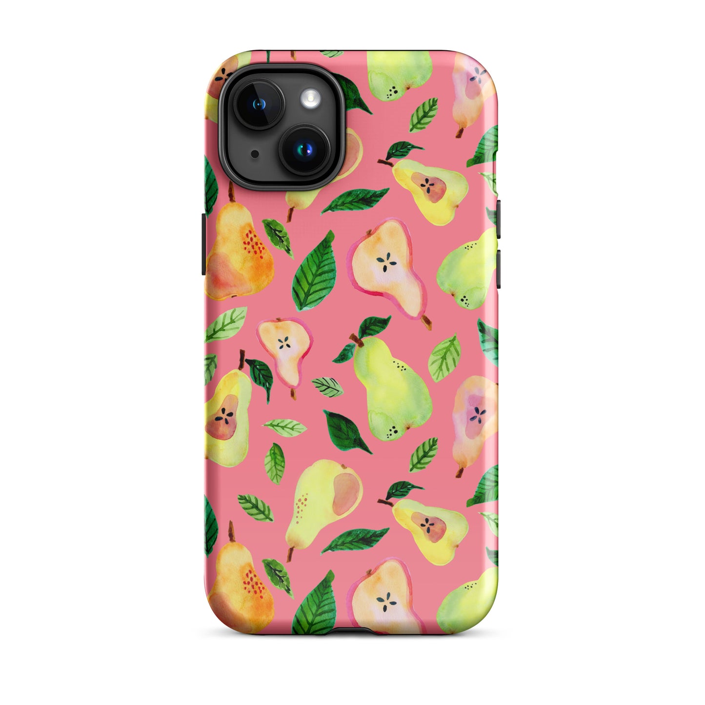 Tough Case for iPhone® - Pink - Watercolor Pears