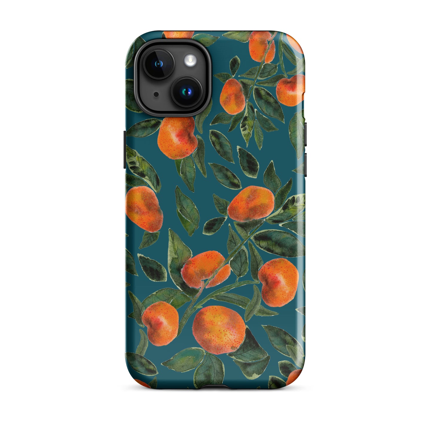 Tough Case for iPhone® - Dark blue - Tangerines