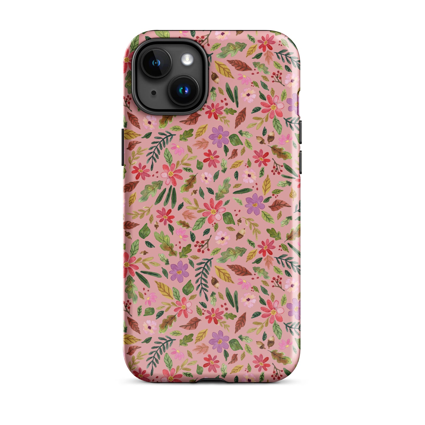 Tough Case for iPhone® - Pink Autumn Florals