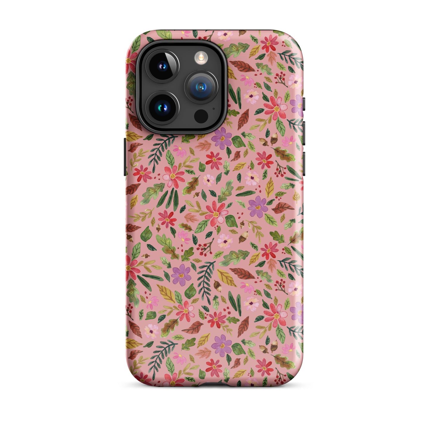 Tough Case for iPhone® - Pink Autumn Florals