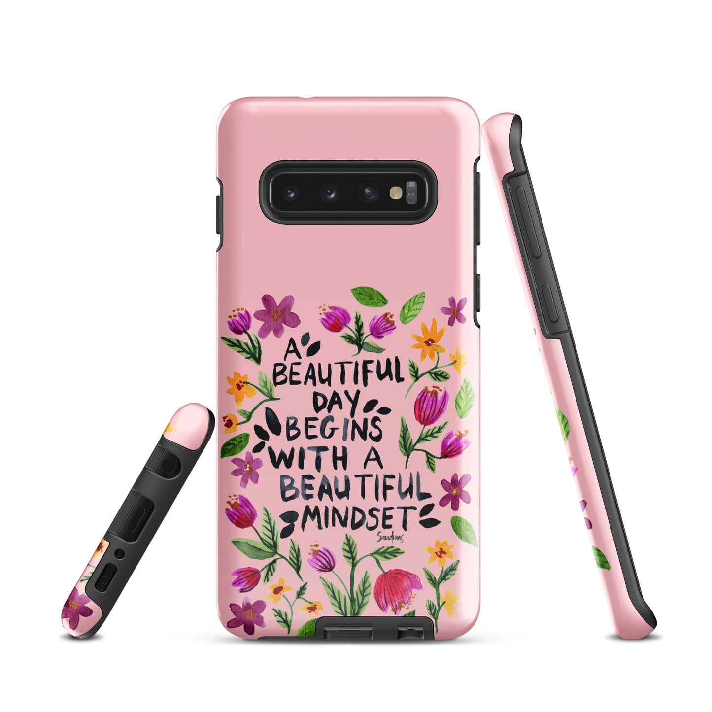 Tough case for Samsung® - Beautiful mindset - Pink