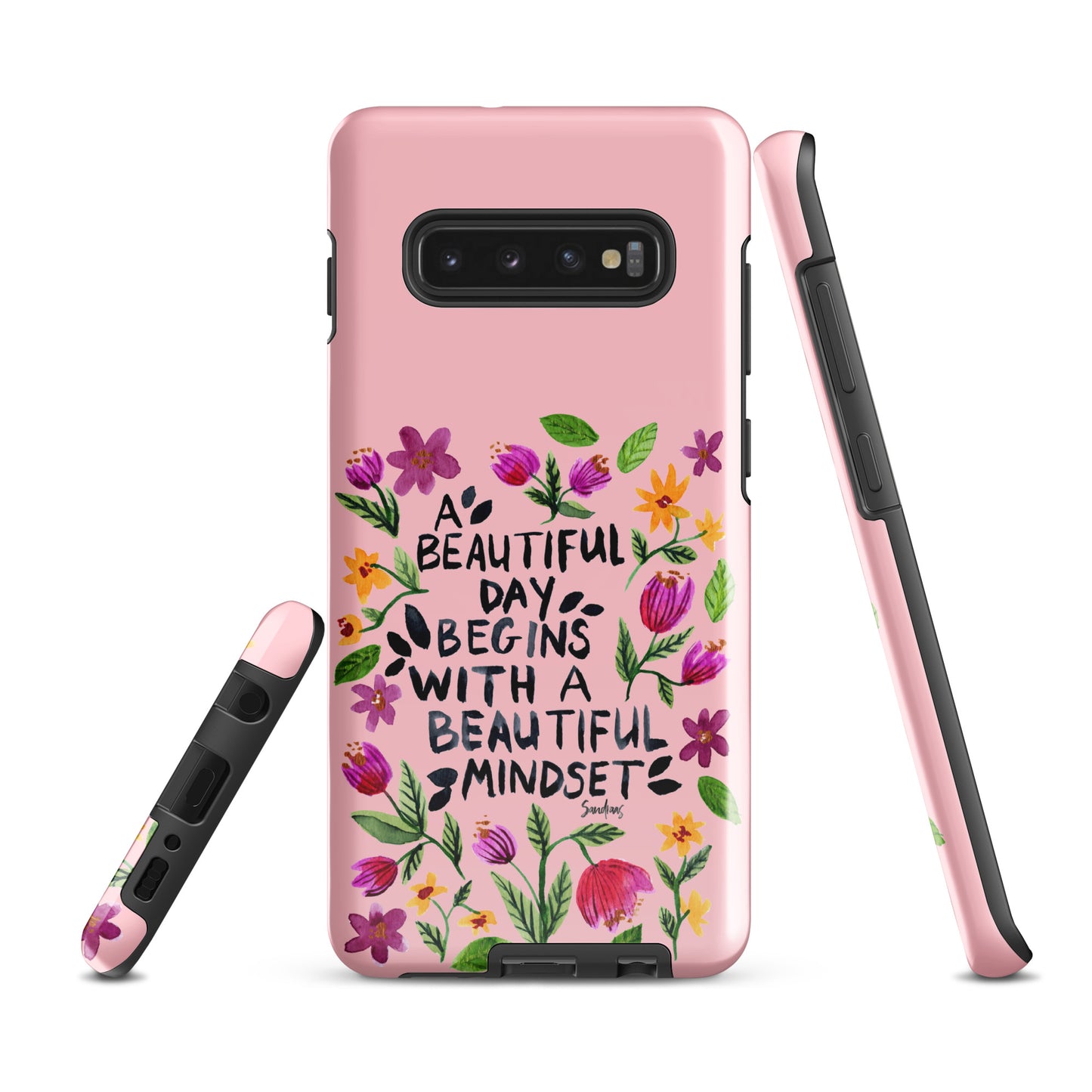 Tough case for Samsung® - Beautiful mindset - Pink