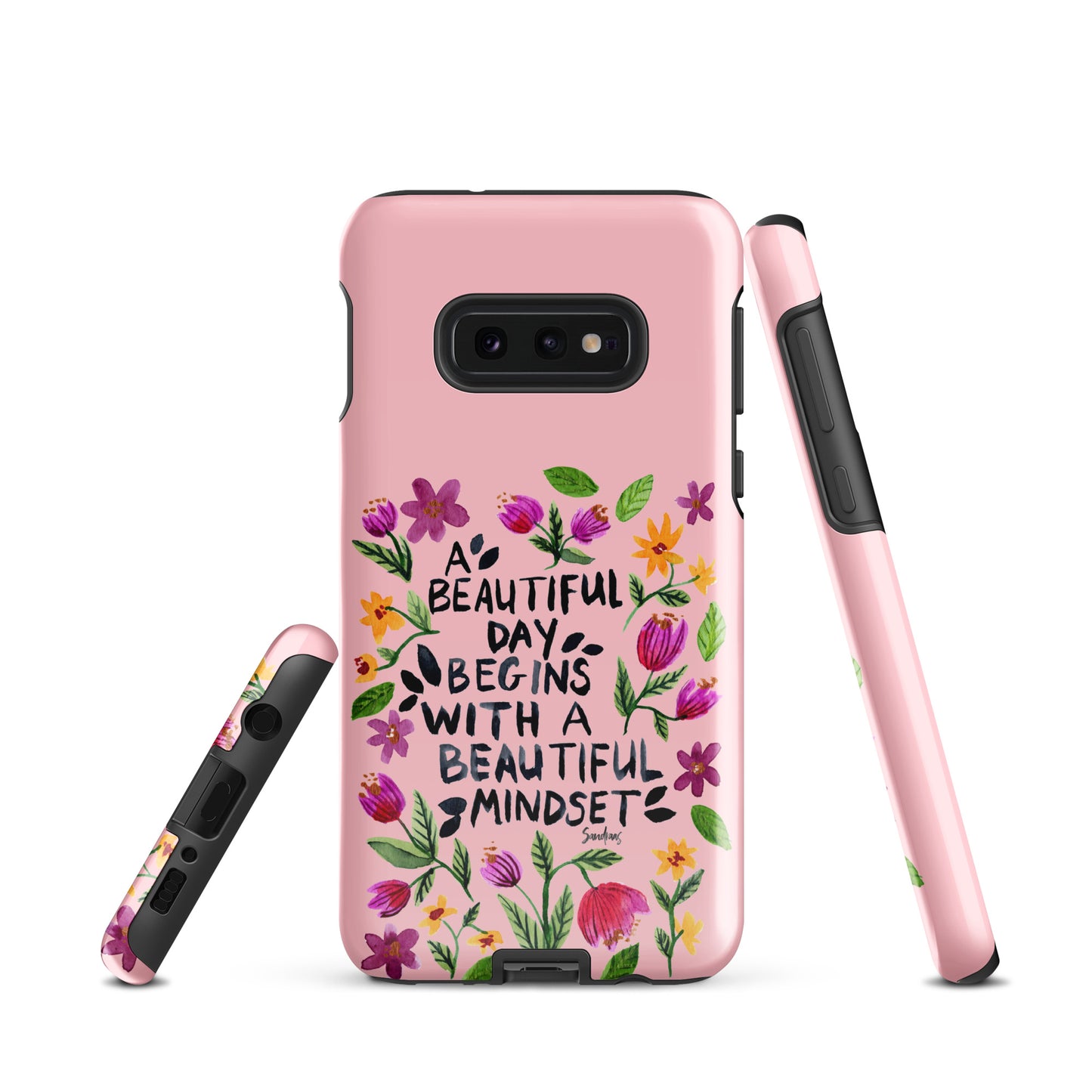 Tough case for Samsung® - Beautiful mindset - Pink