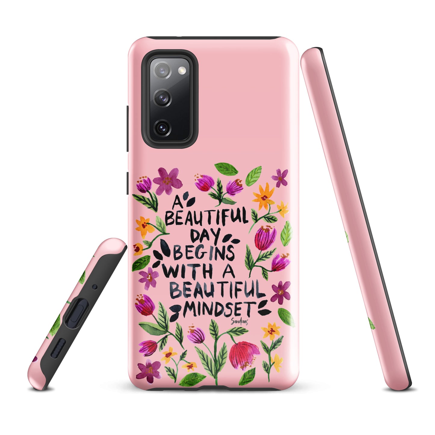 Tough case for Samsung® - Beautiful mindset - Pink