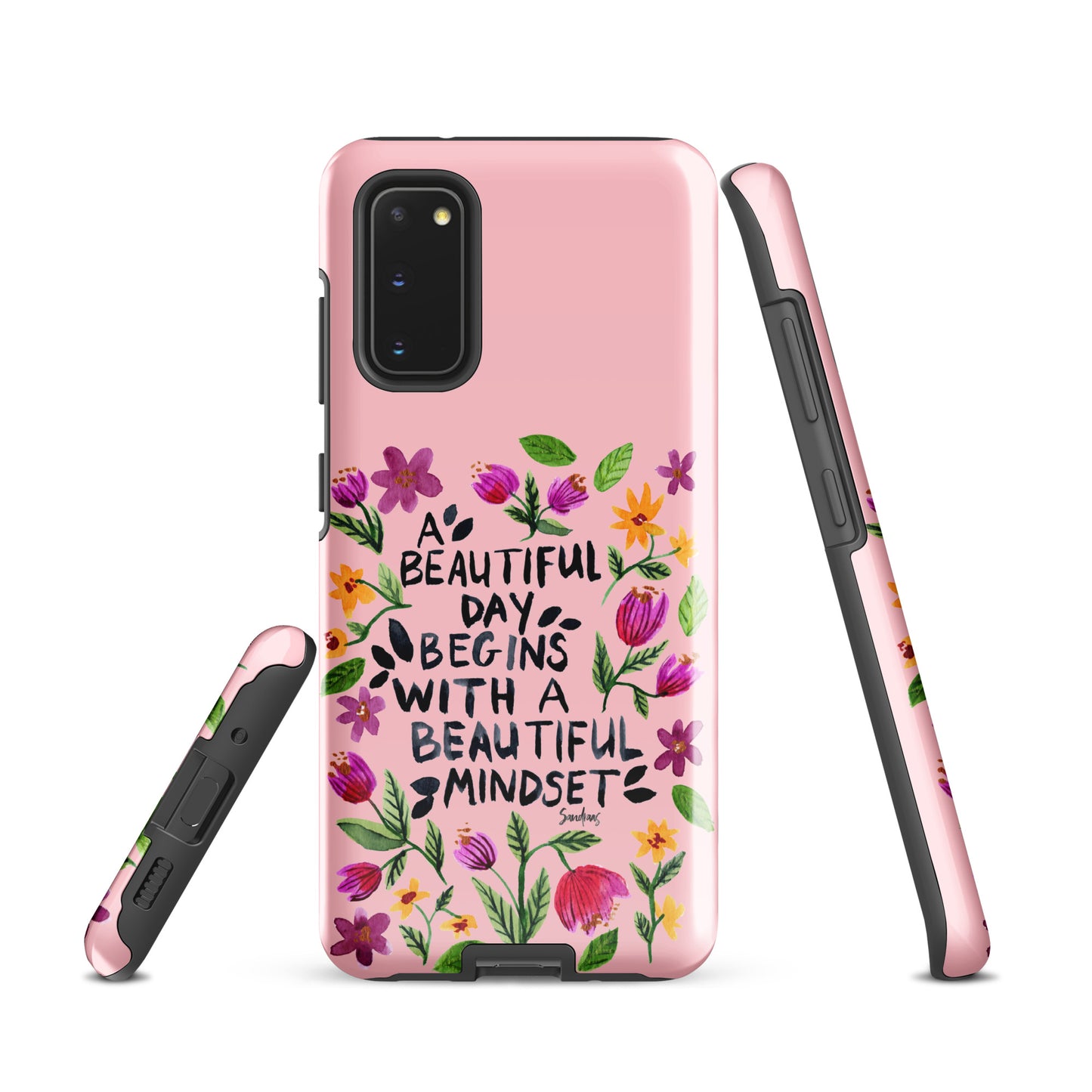 Tough case for Samsung® - Beautiful mindset - Pink