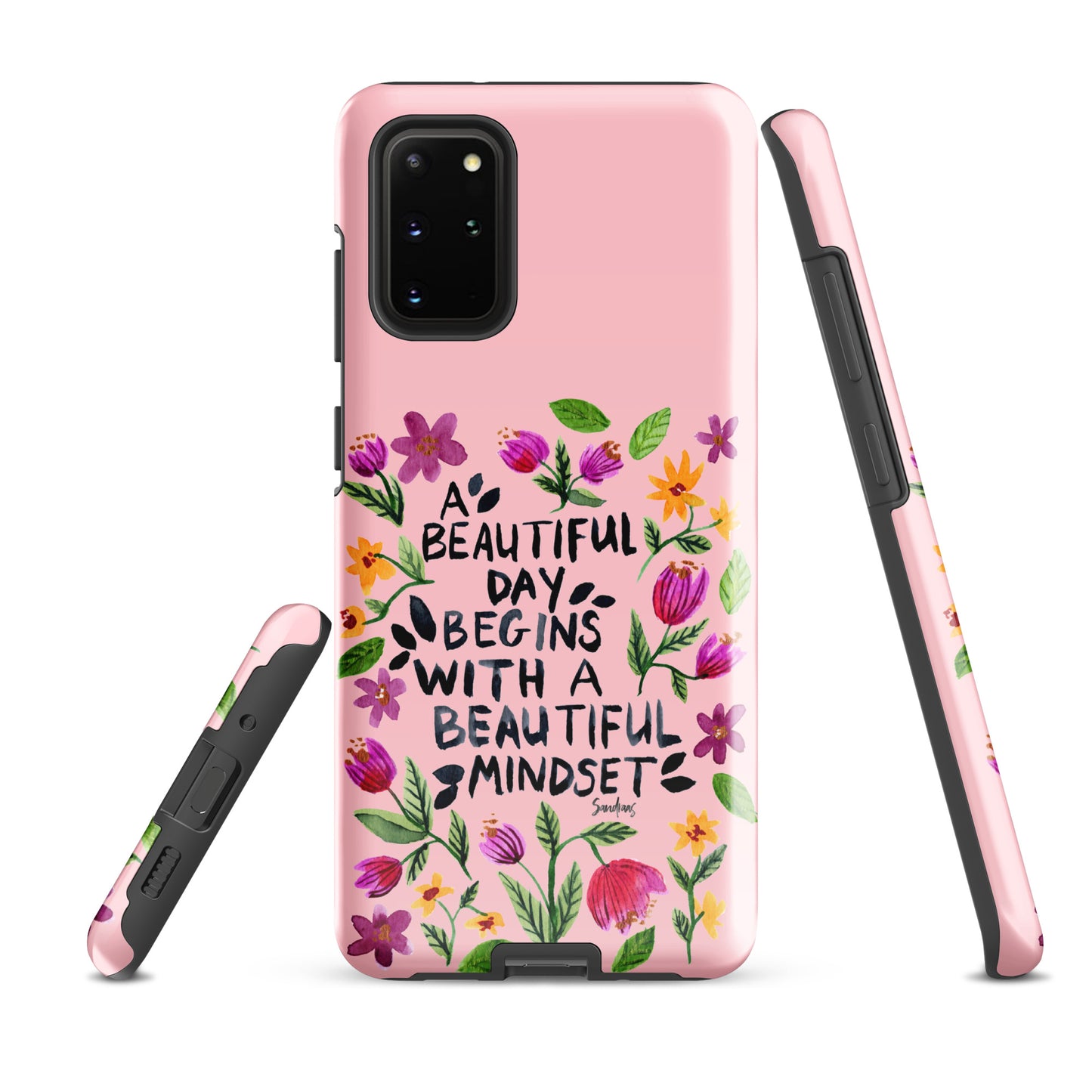 Tough case for Samsung® - Beautiful mindset - Pink