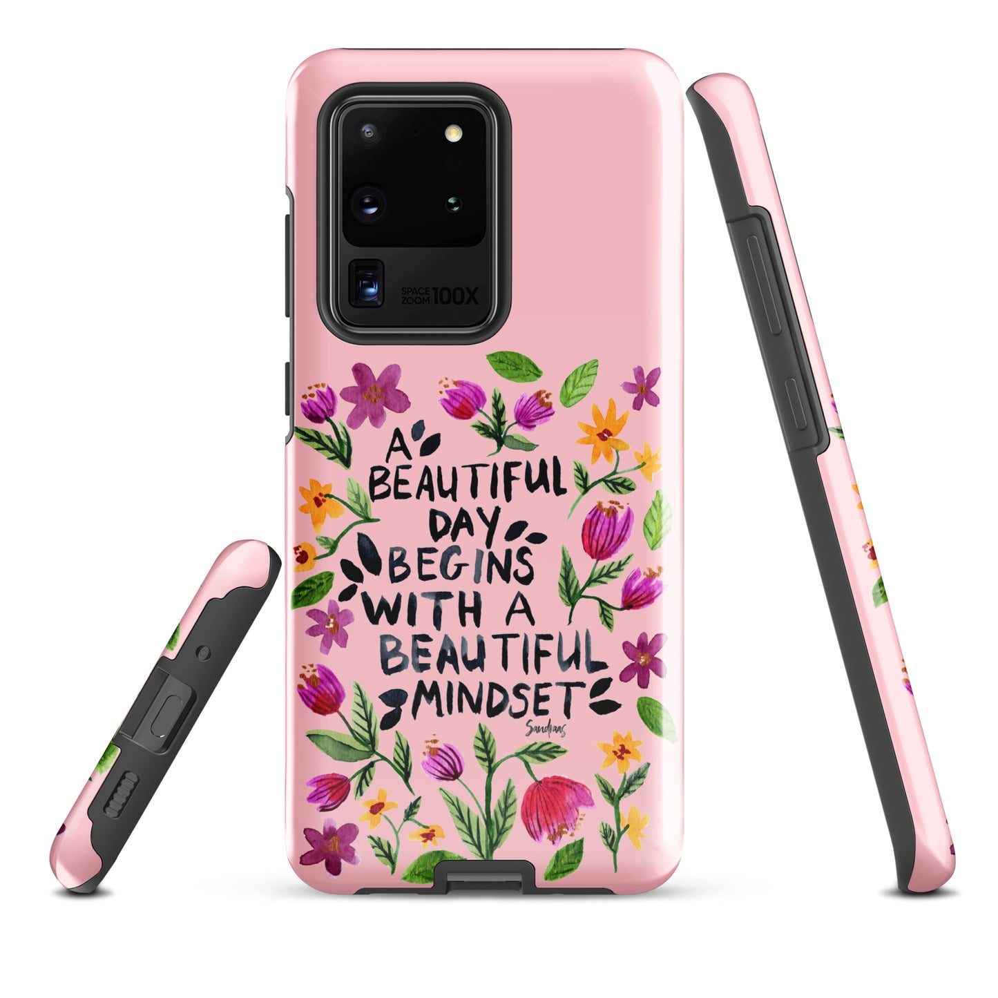 Tough case for Samsung® - Beautiful mindset - Pink