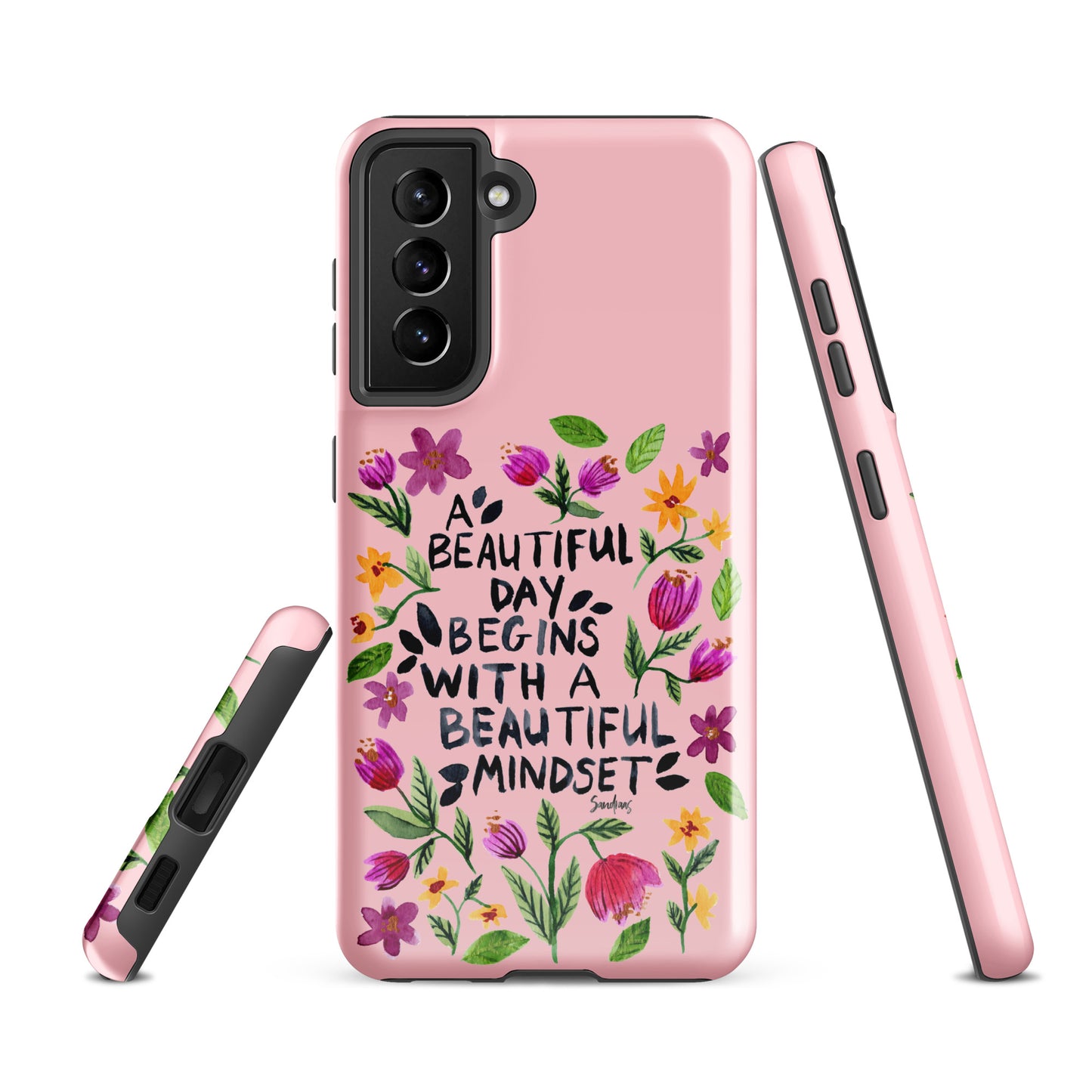 Tough case for Samsung® - Beautiful mindset - Pink