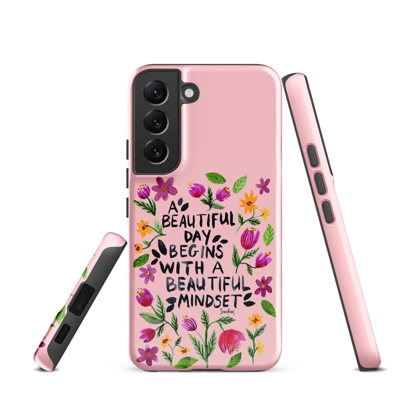 Tough case for Samsung® - Beautiful mindset - Pink