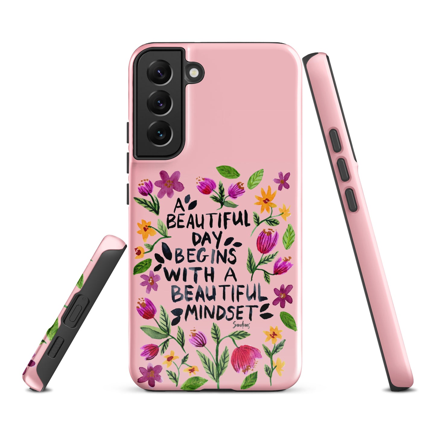 Tough case for Samsung® - Beautiful mindset - Pink