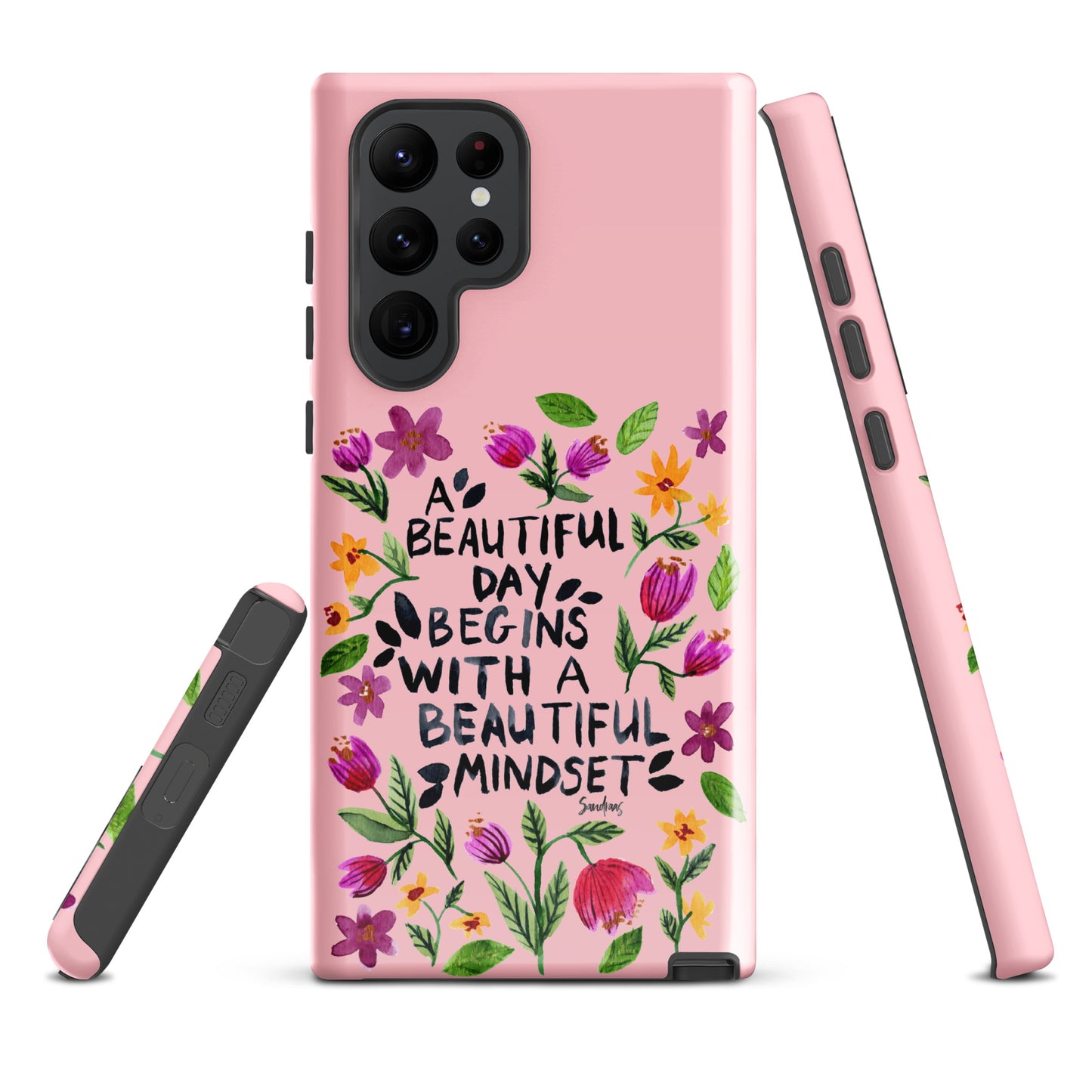 Tough case for Samsung® - Beautiful mindset - Pink