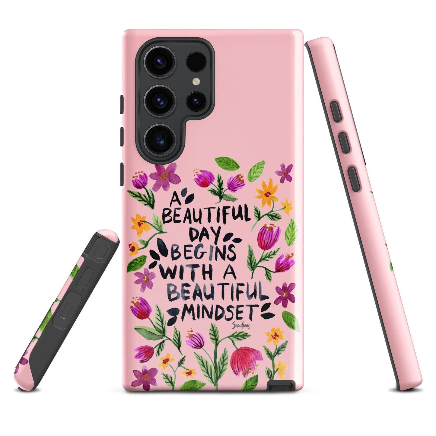 Tough case for Samsung® - Beautiful mindset - Pink