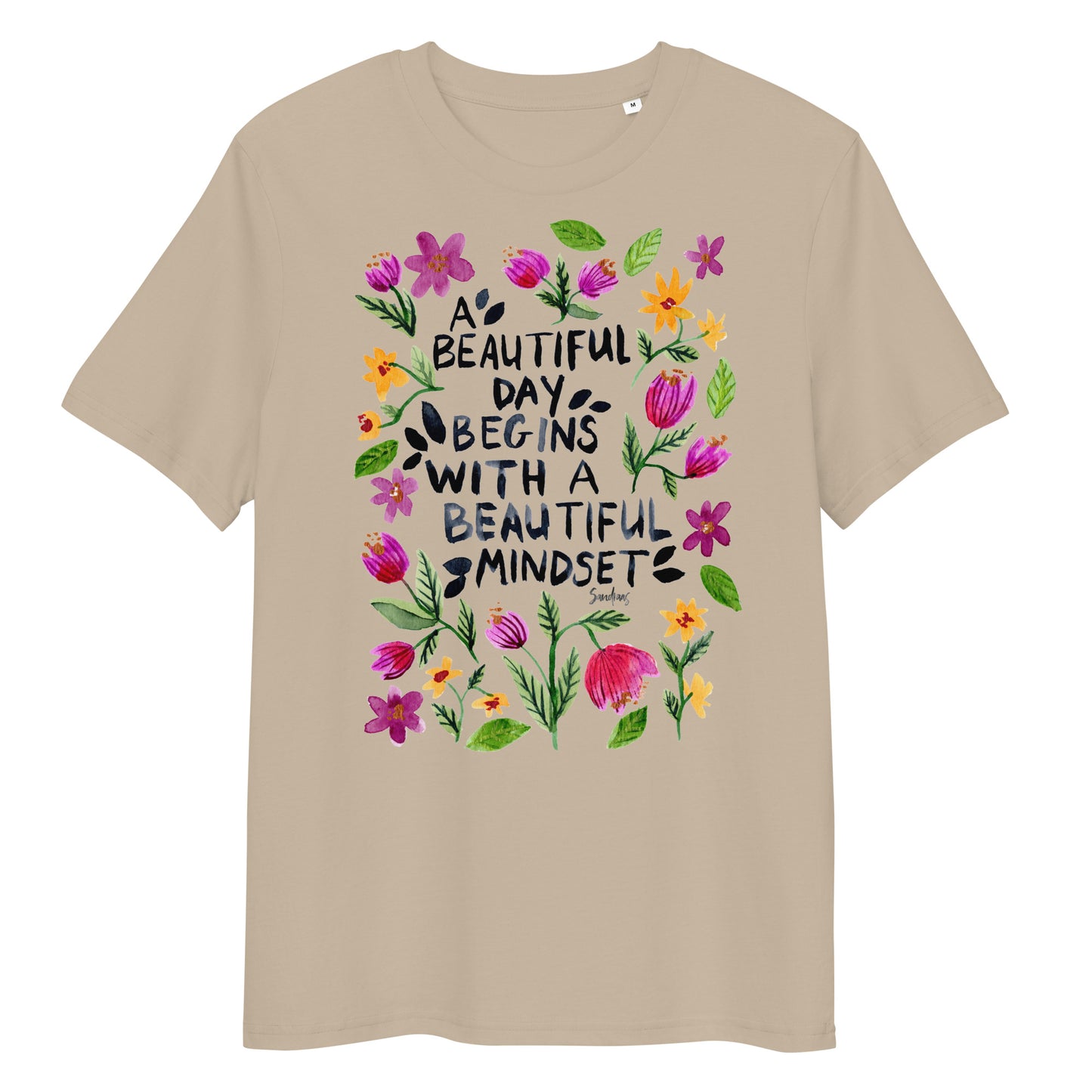 Unisex organic cotton t-shirt - A beautiful day...