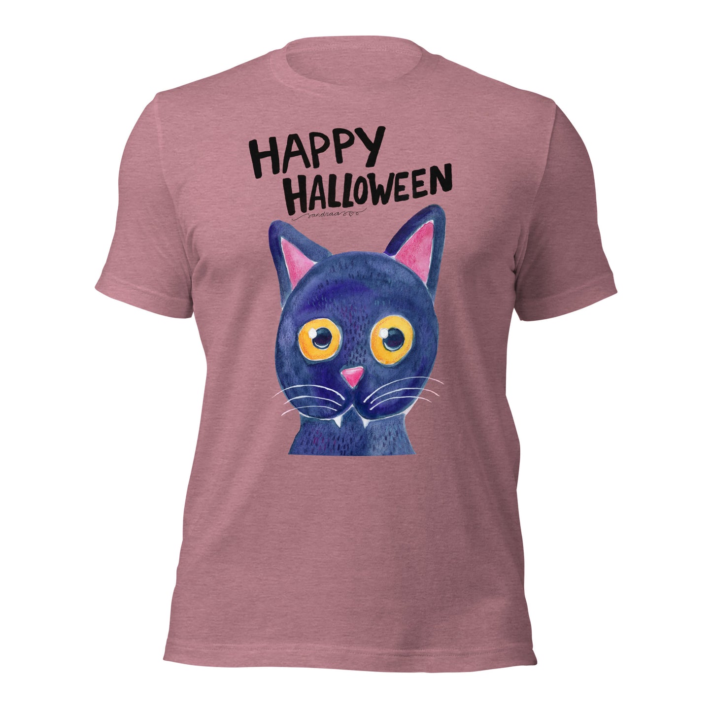 Unisex t-shirt - Happy Halloween - Black Cat