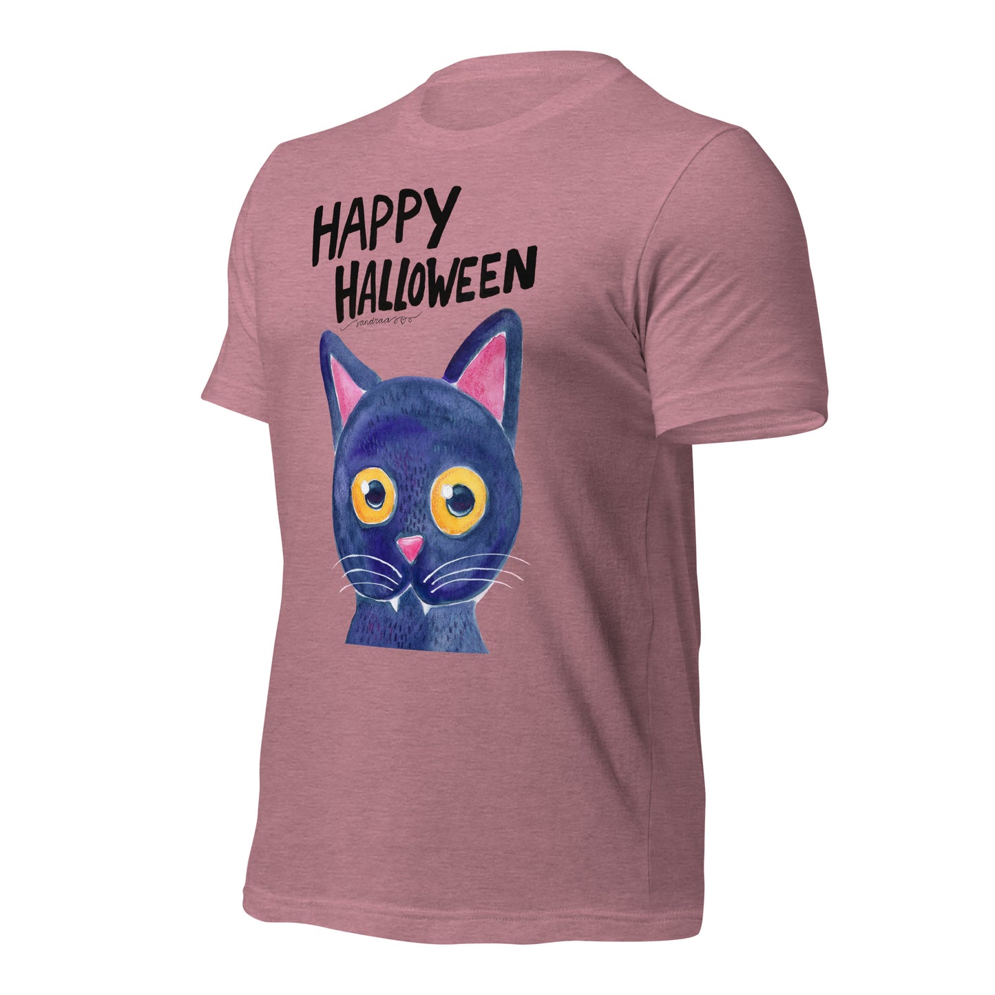 Unisex t-shirt - Happy Halloween - Black Cat