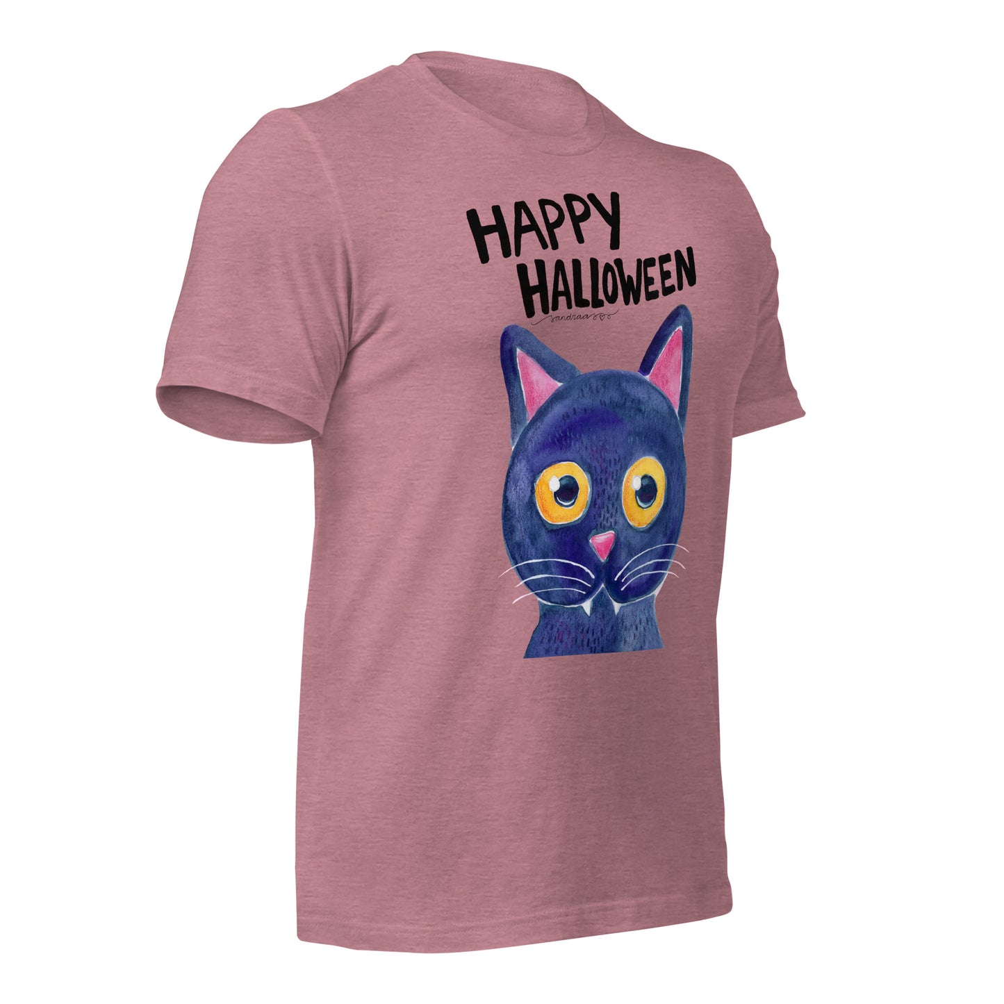 Unisex t-shirt - Happy Halloween - Black Cat