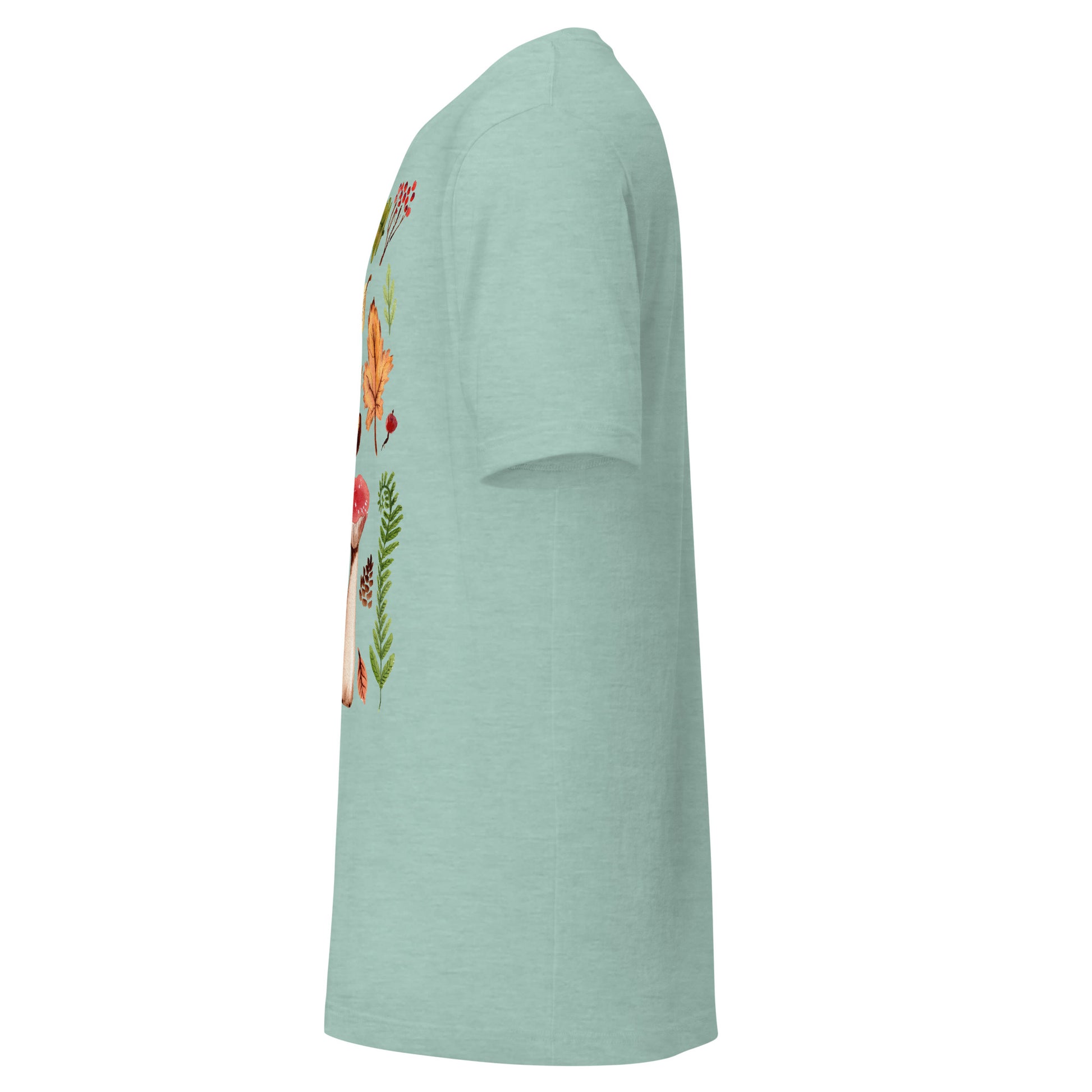 Autumn Mushrooms & Leaves Women’s T-Shirt • Watercolor Nature Tee • Cozy Fall Outfit Shirt - SANDRAAS