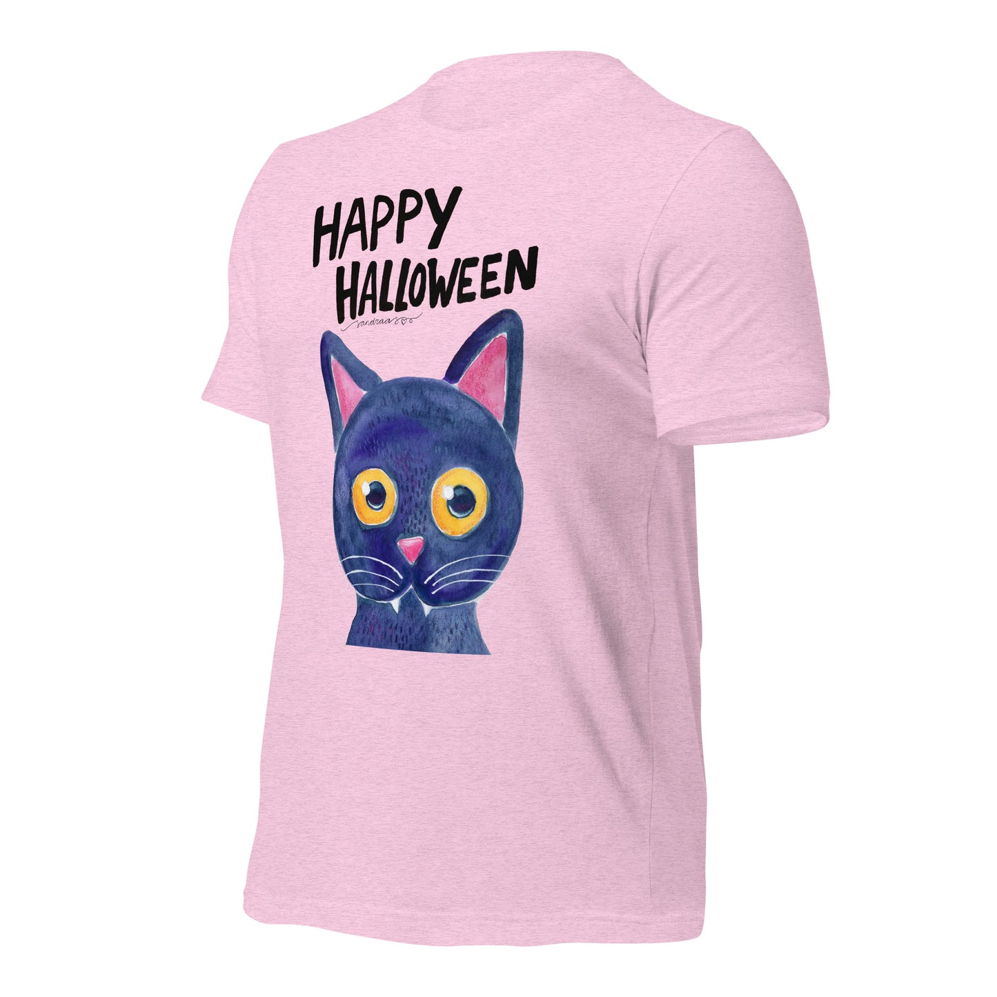 Unisex t-shirt - Happy Halloween - Black Cat