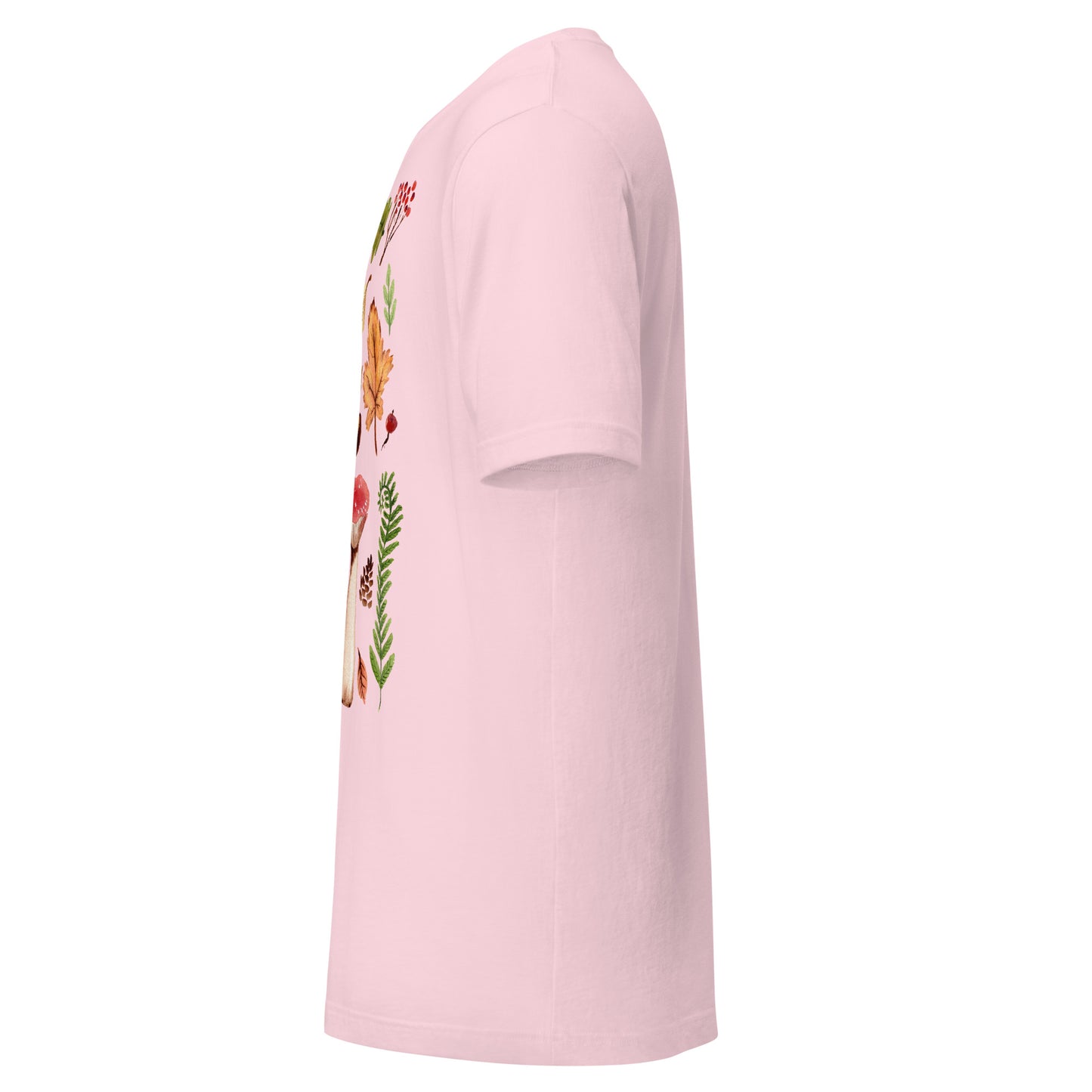 Autumn Mushrooms & Leaves Women’s T-Shirt • Watercolor Nature Tee • Cozy Fall Outfit Shirt - SANDRAAS