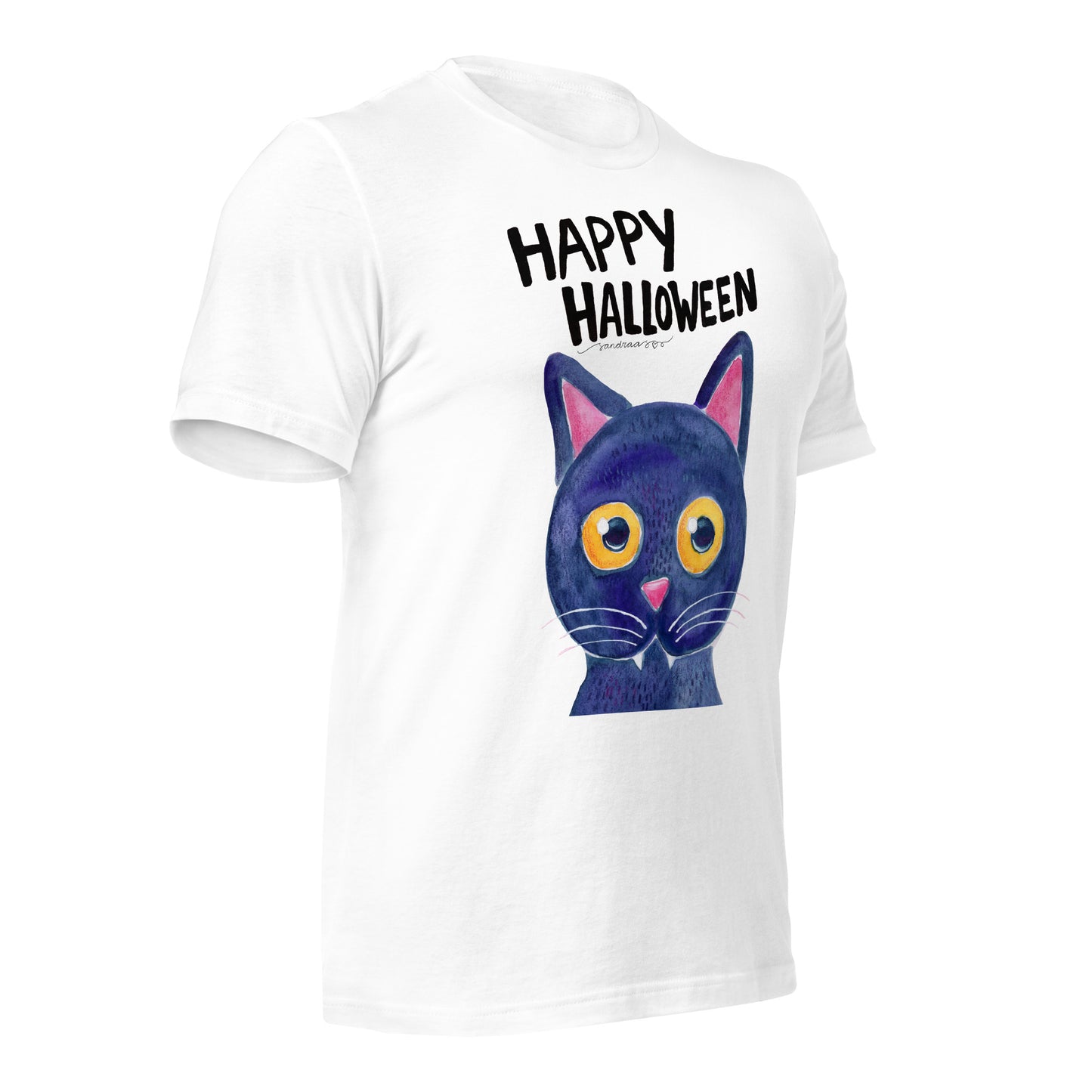 Unisex t-shirt - Happy Halloween - Black Cat