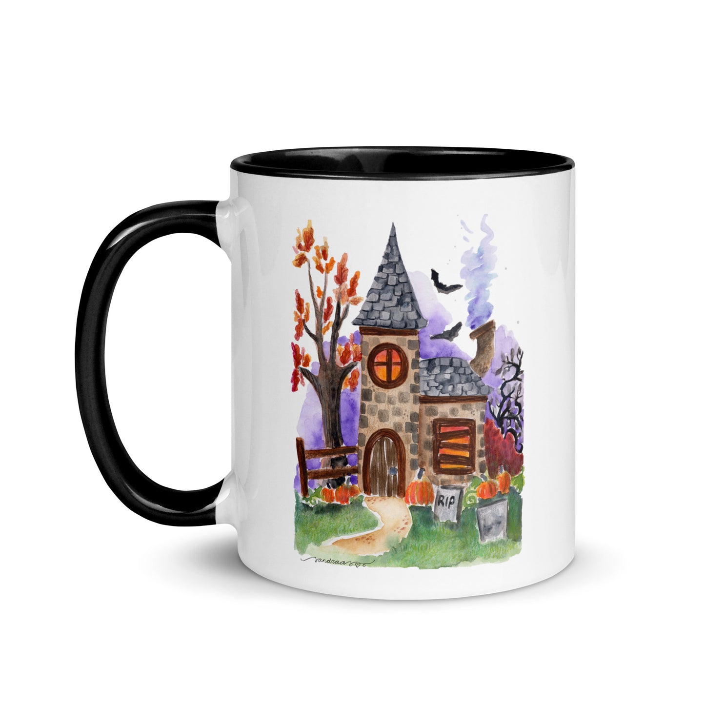 Mug with Color Inside - Halloween - Haunted House