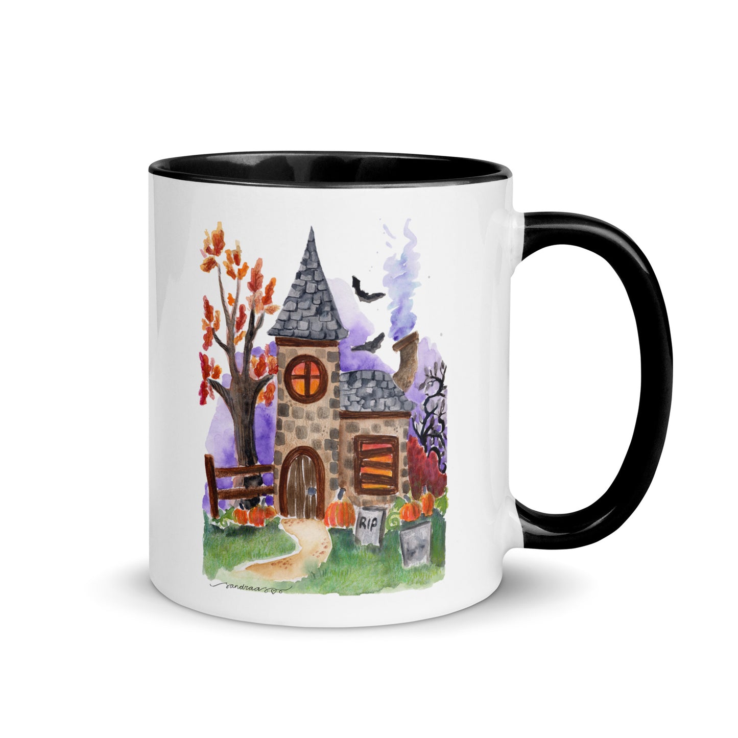 Mug with Color Inside - Halloween - Haunted House