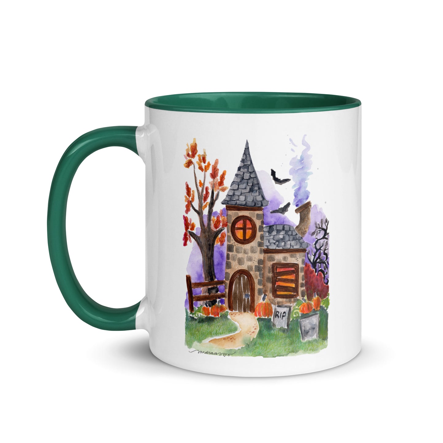 Mug with Color Inside - Halloween - Haunted House