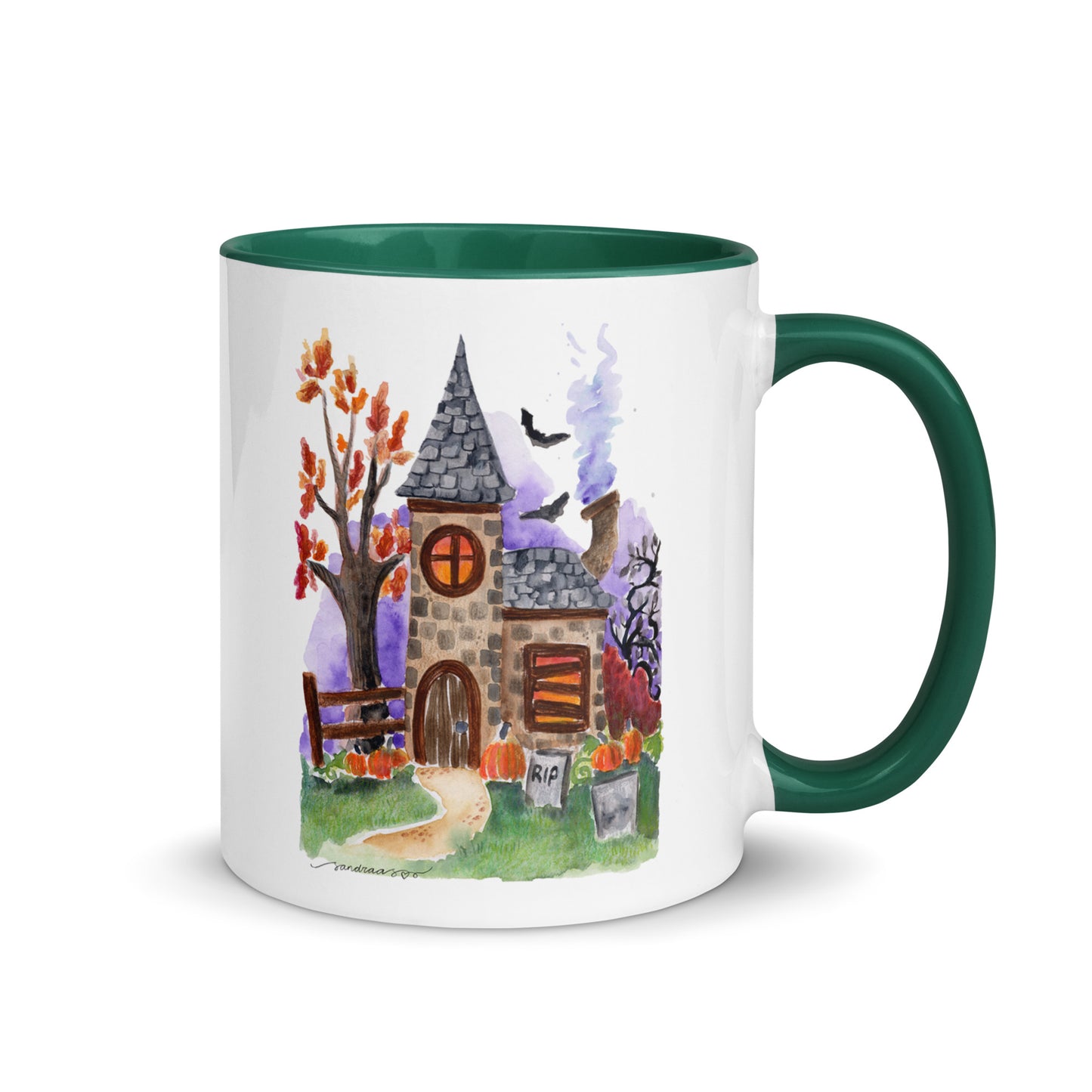 Mug with Color Inside - Halloween - Haunted House