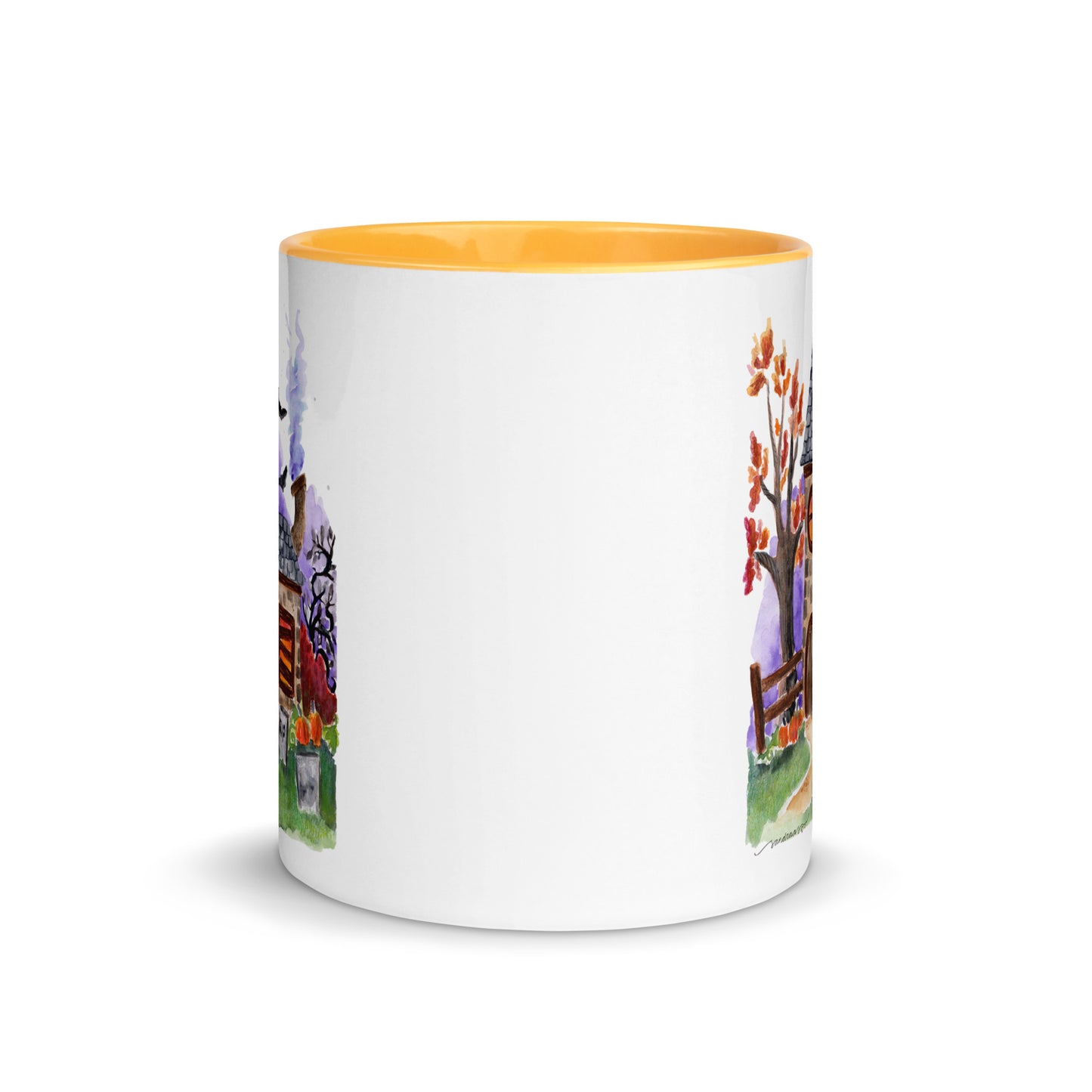 Mug with Color Inside - Halloween - Haunted House