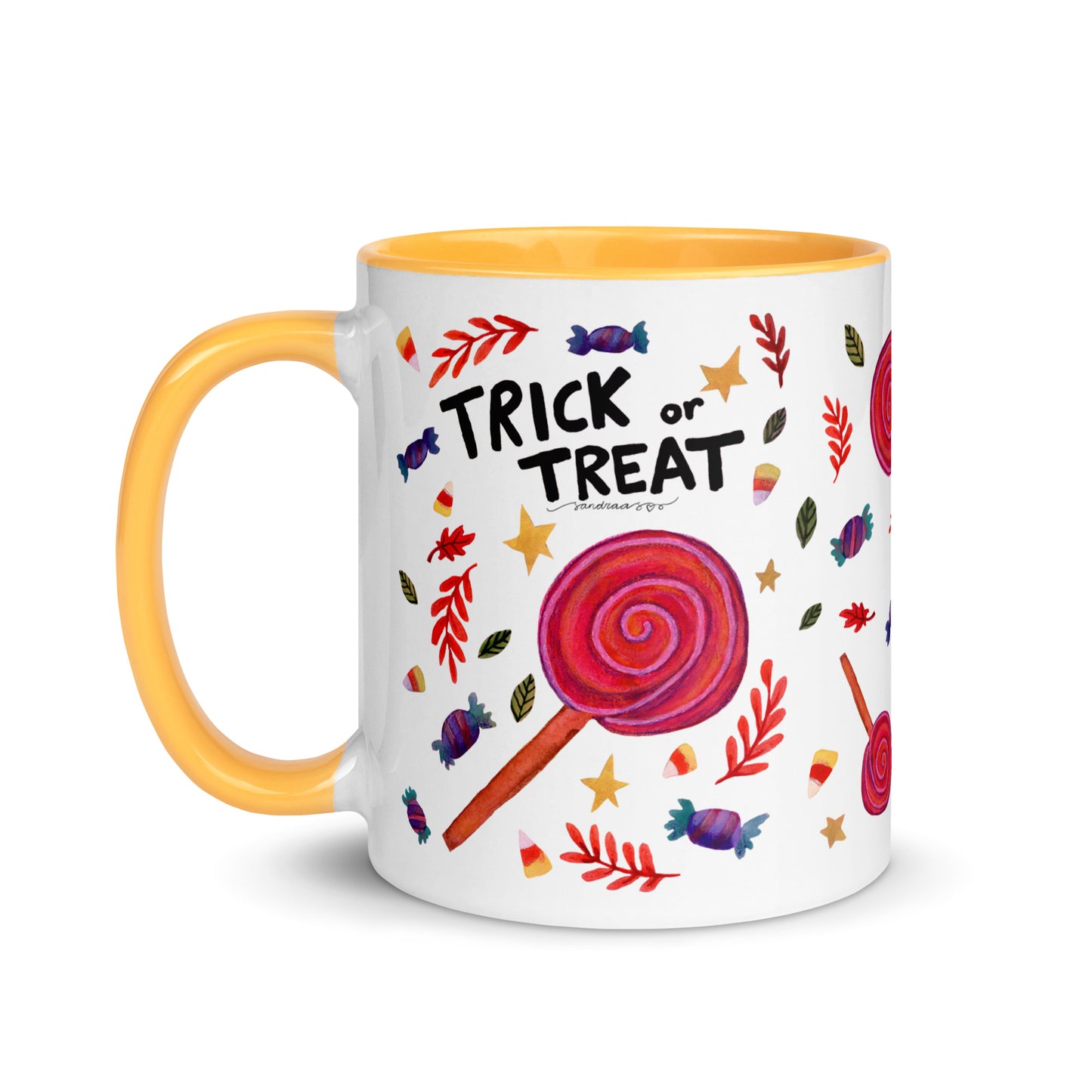 Mug with Color Inside - Halloween Trick or Treat