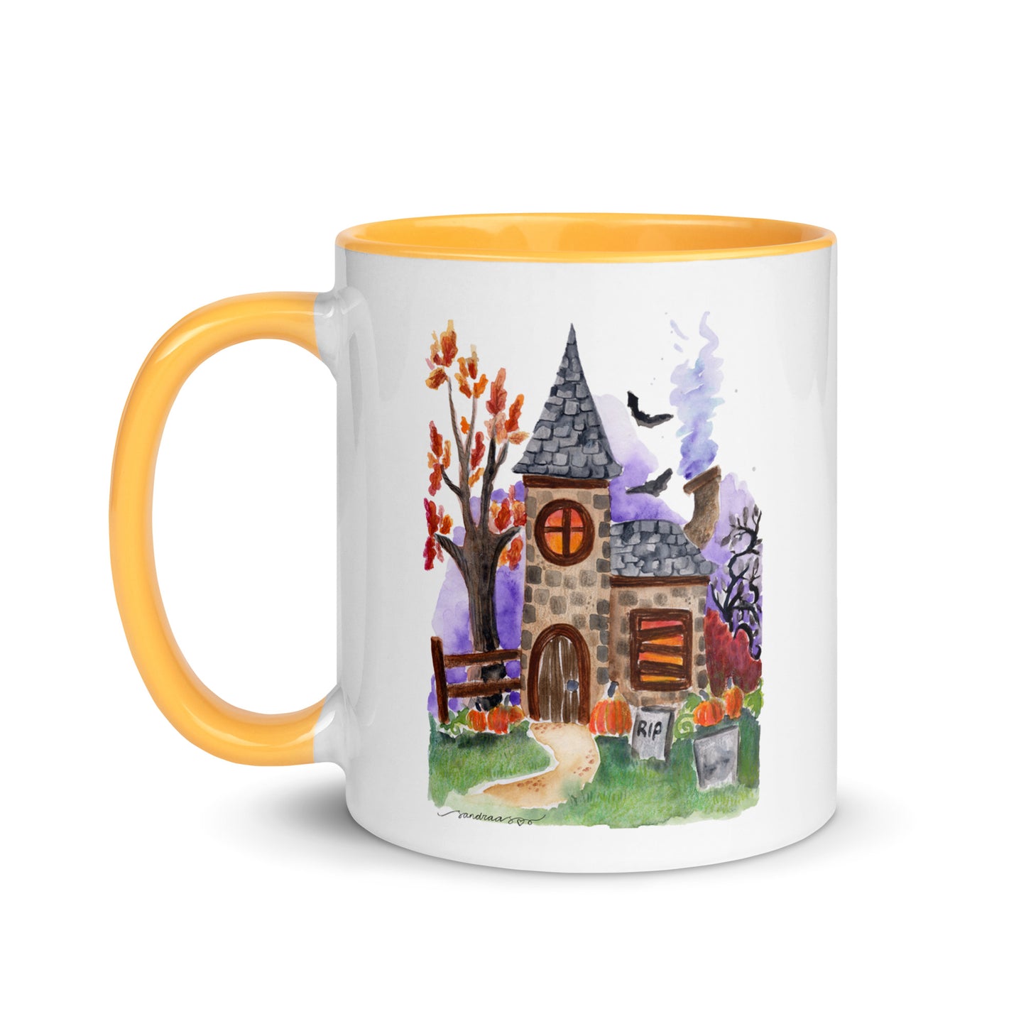 Mug with Color Inside - Halloween - Haunted House